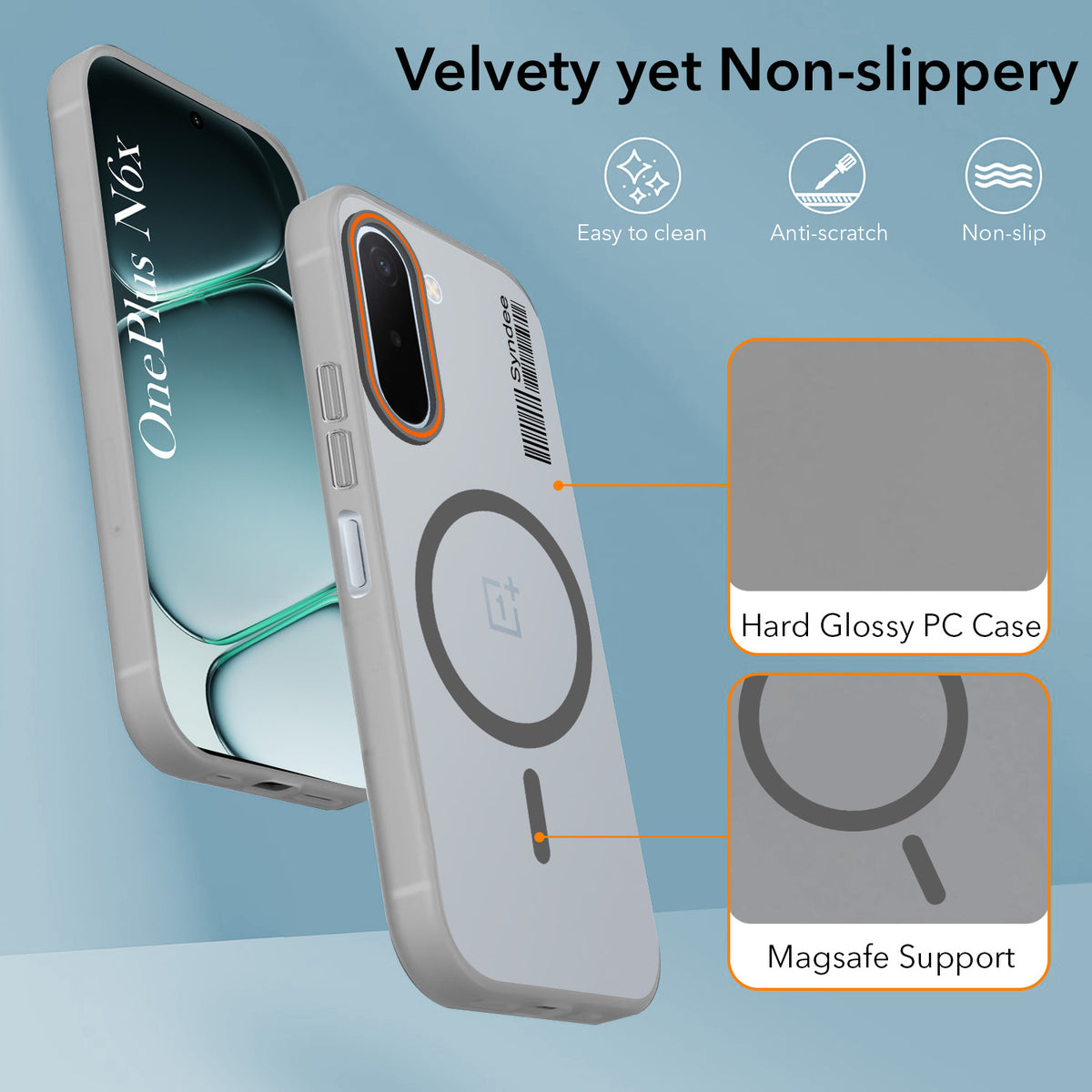 For OnePlus N6X Back Cover Case (Soft Touch | Camera Bump Protection | MagSafe Compatible | Matte Finish)