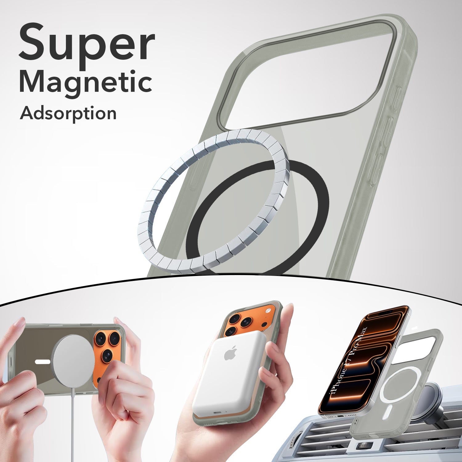 For Apple iPhone 17 Pro Max Lifetime Anti-Yellow MagSafe Compatible Clear (Sleek Hard Crystal | Camera Protection and Shockproof)