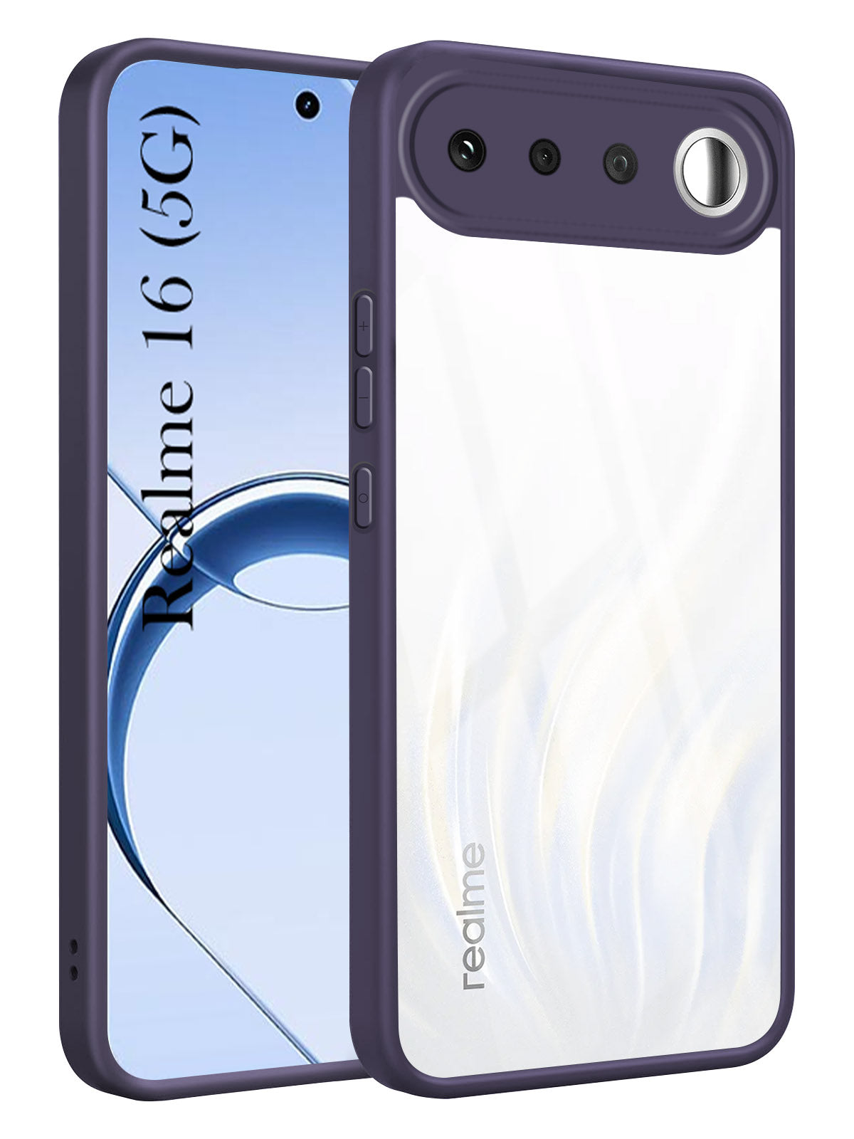 For Realme 16 Back Cover Case Ultra-Hybrid (Lifetime Anti Yellow | Anti Scratch | Crystal Clear Shockproof)