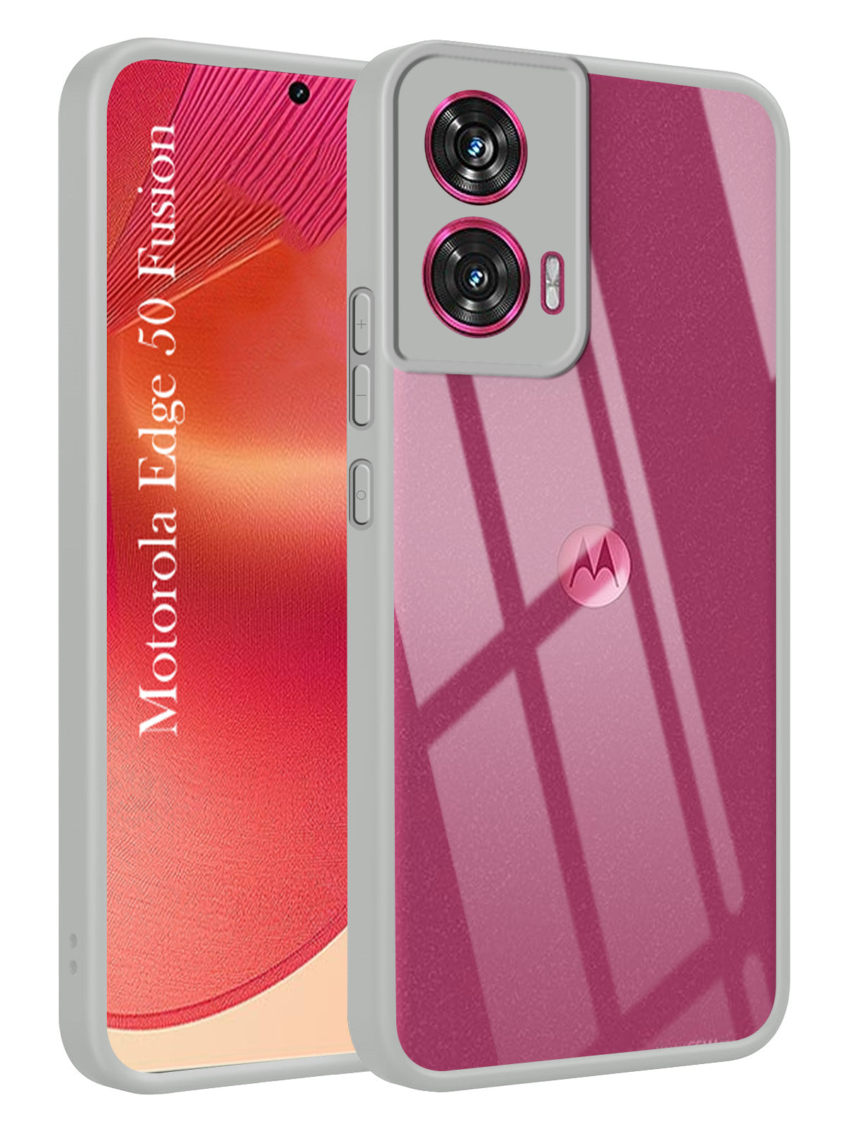 For Motorola Moto Edge 50 Fusion Back Cover Case (Lifetime Anti Yellow | Anti Scratch | Crystal Clear Shockproof)