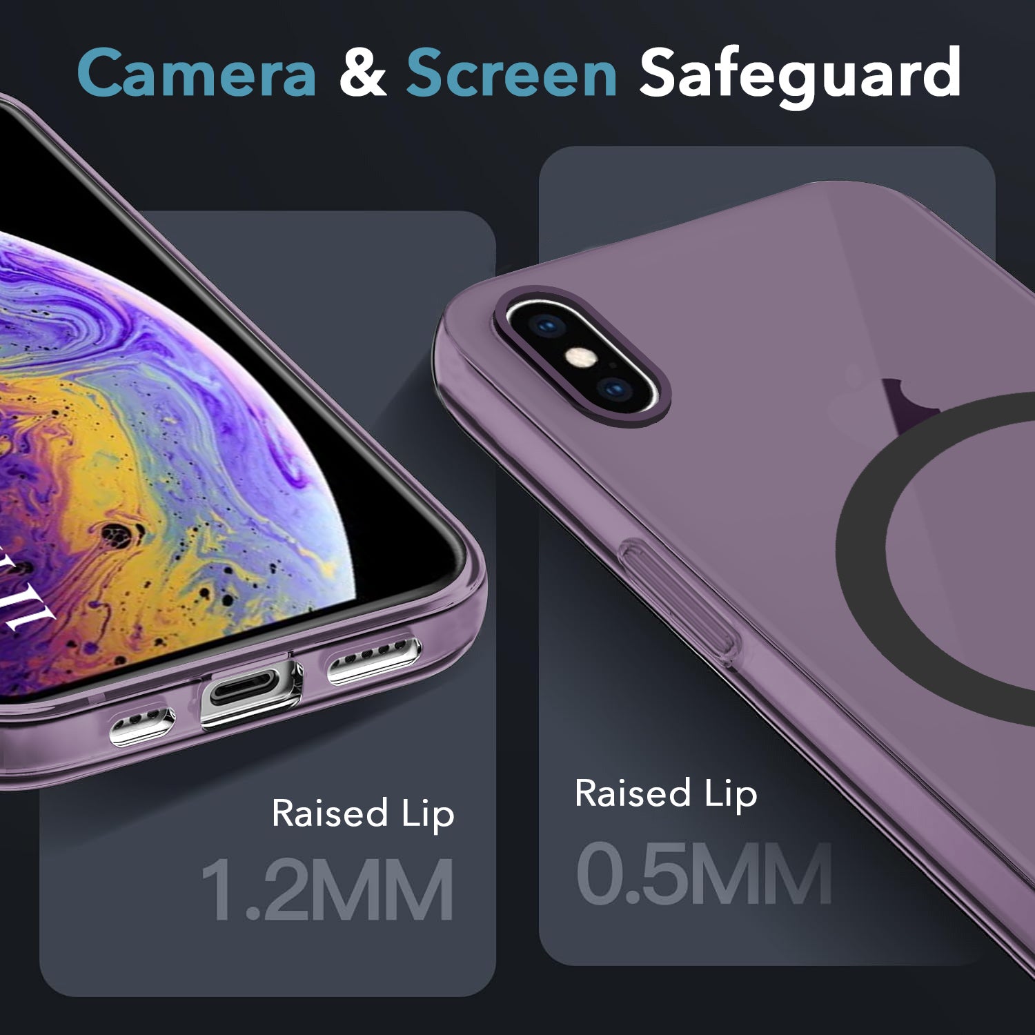 For Apple iPhone Xs Max Back Cover Case (Frosted Matte Feel | MagSafe Compatible Wireless Charging | Polycarbonate Material)