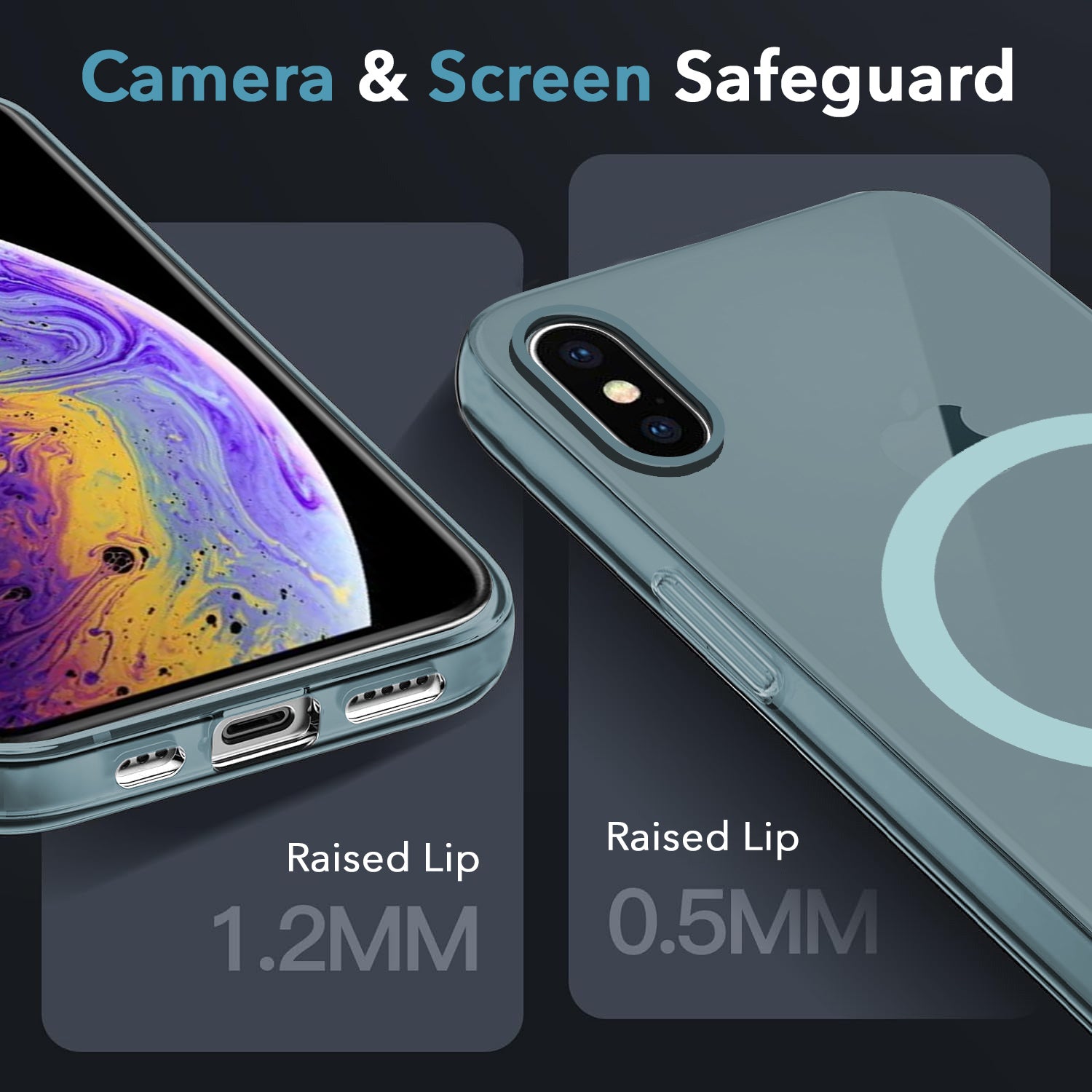 For Apple iPhone Xs Back Cover Case (Frosted Matte Feel | MagSafe Compatible Wireless Charging | Polycarbonate Material)