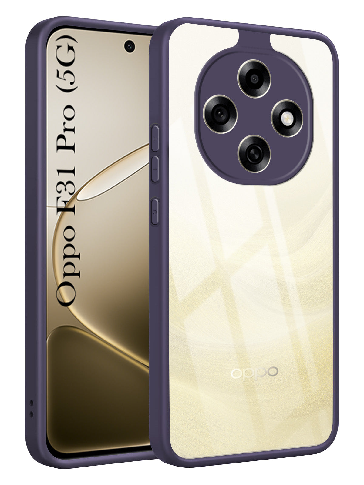 For Oppo F31 Pro Back Cover Case Ultra-Hybrid (Lifetime Anti Yellow | Anti Scratch | Crystal Clear Shockproof)