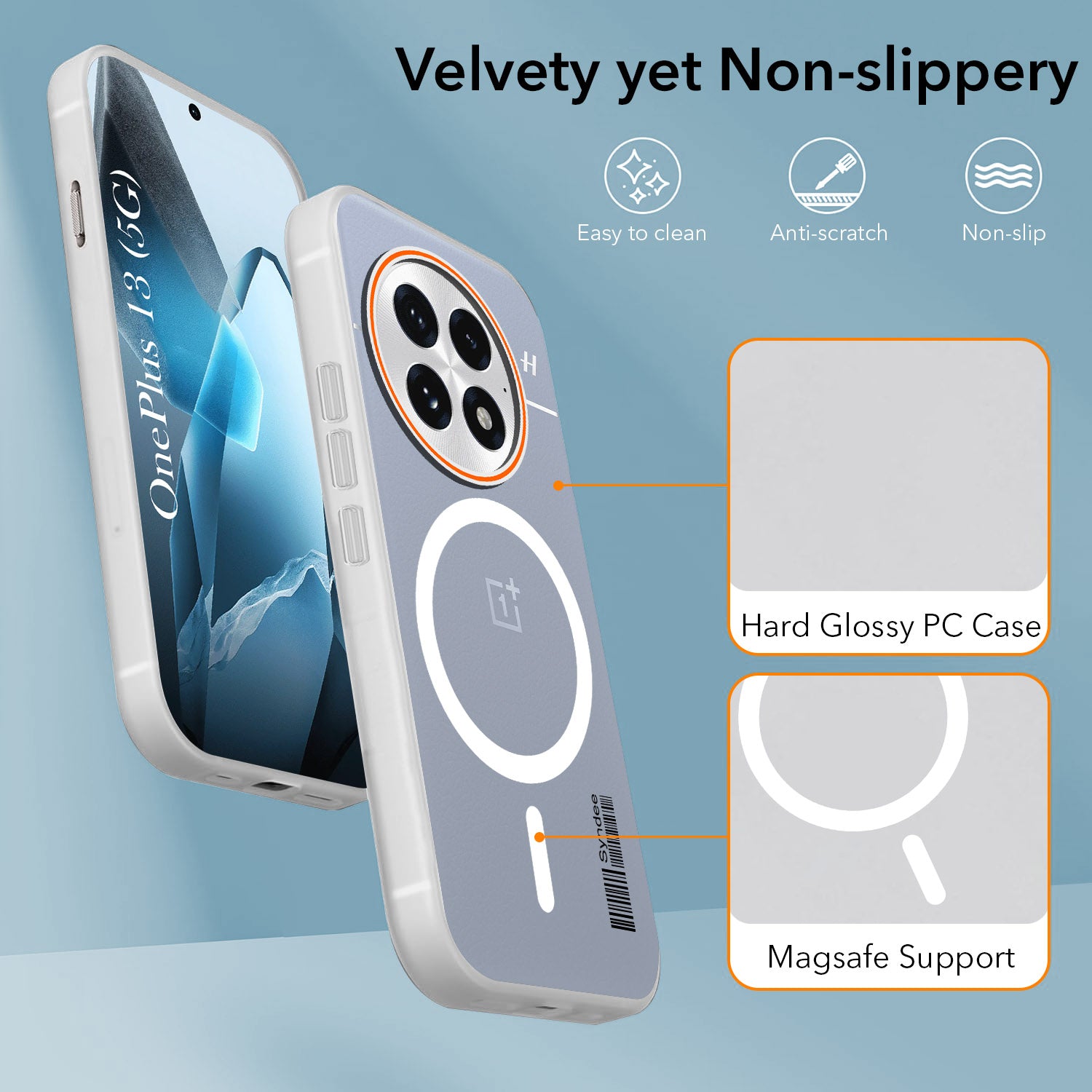 For OnePlus 13 Back Cover Case (Soft Touch | Camera Bump Protection | MagSafe Compatible | Matte Finish)