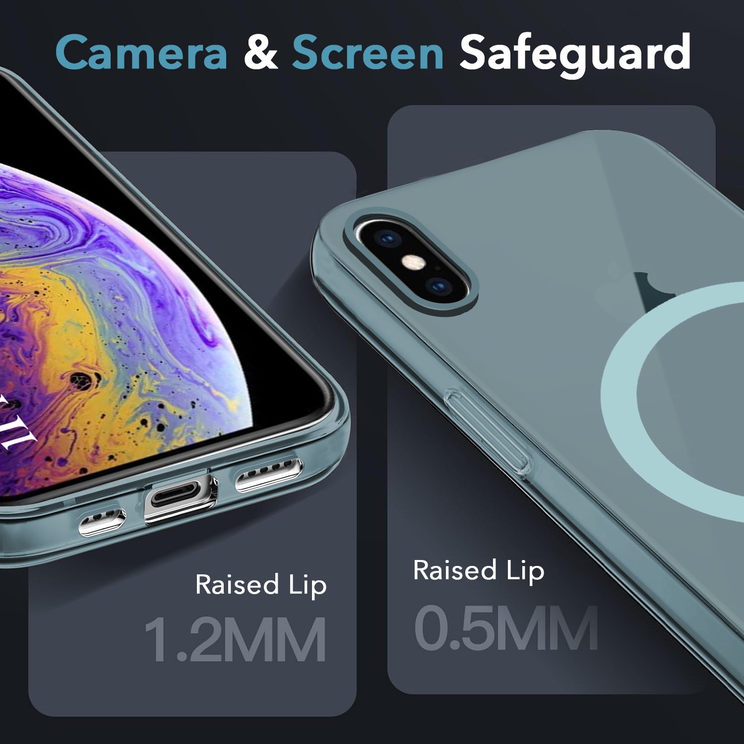 For Apple iPhone Xs Max Back Cover Case (Frosted Matte Feel | MagSafe Compatible Wireless Charging | Polycarbonate Material)