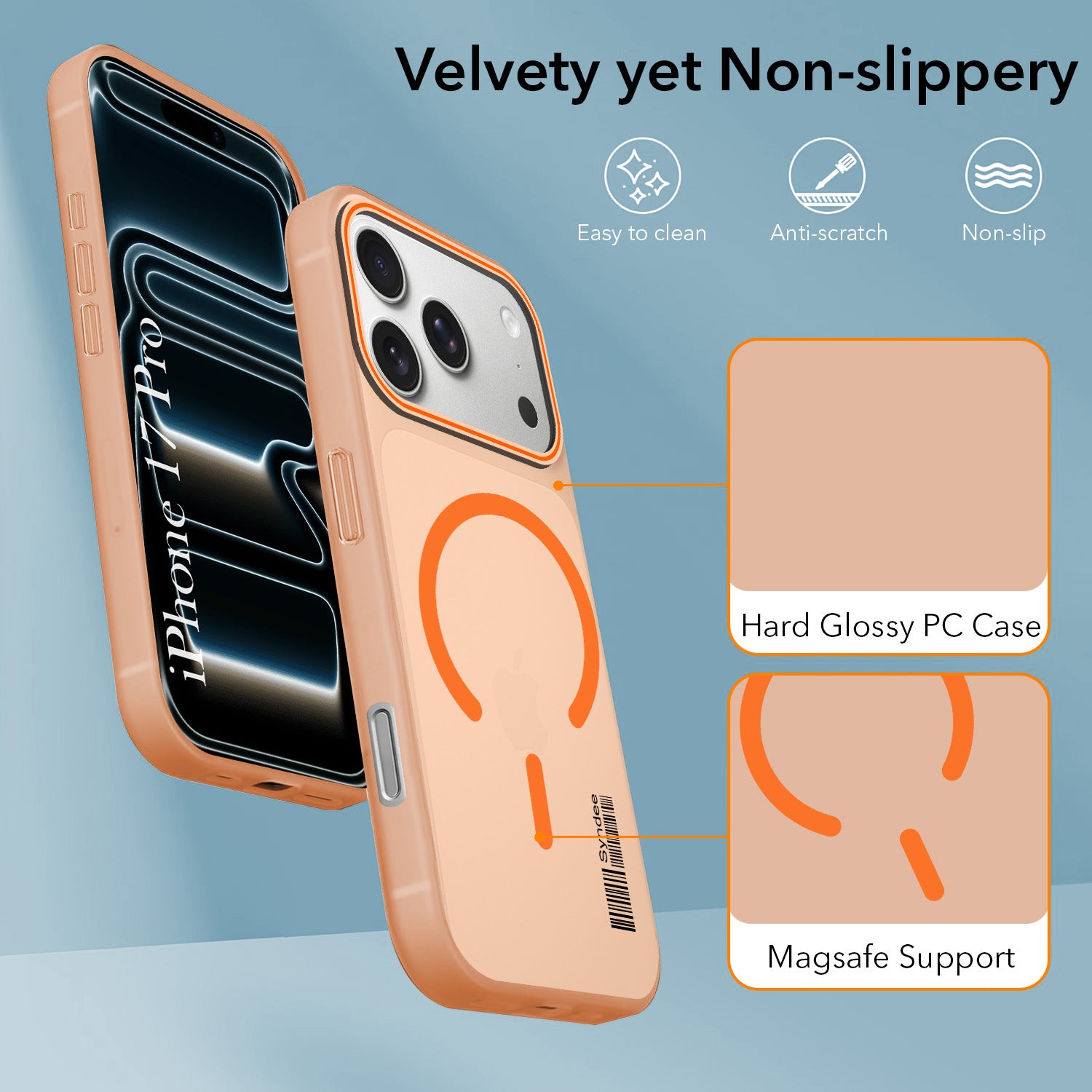 For Apple iPhone 17 Pro Back Cover Case (Soft Touch | Camera Bump Protection | MagSafe Compatible | Matte Finish)