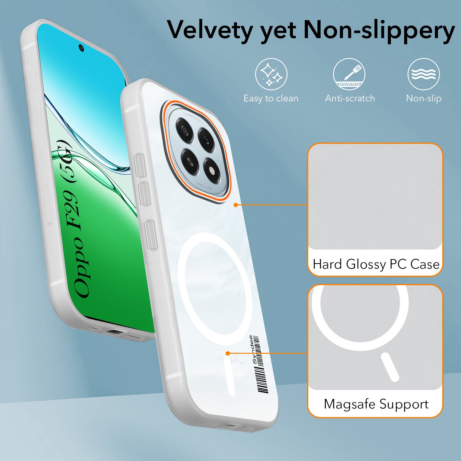 For Oppo F29 Back Cover Case (Soft Touch | Camera Bump Protection | MagSafe Compatible | Matte Finish)