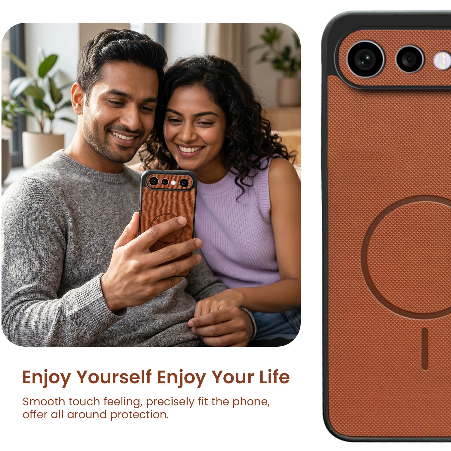 For X300 FE Back Cover Case PU Leather (Texture Grip Design | Professional Minimalist | Camera Protection | Soft and Flexible)