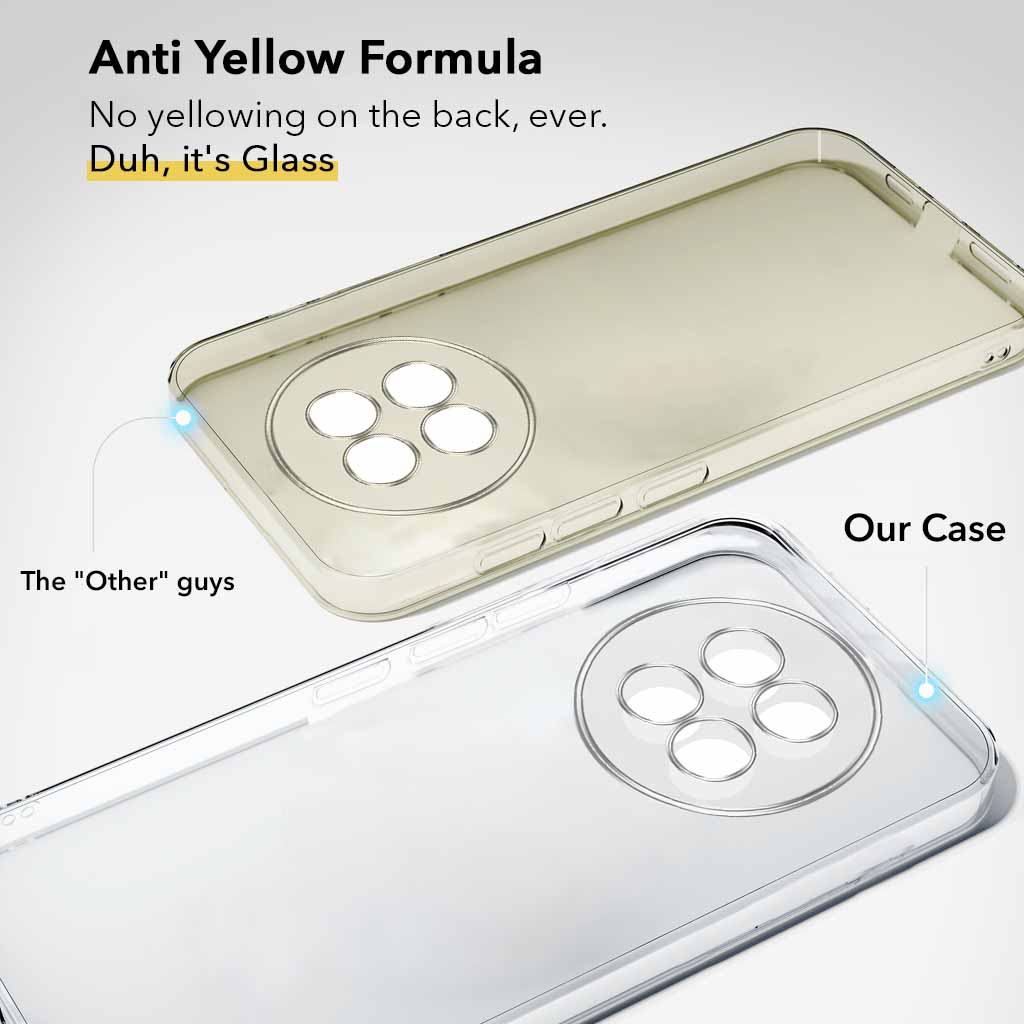 For Realme 13 Back Cover Case Lifetime Anti-Yellow Clear (Sleek Hard Crystal | Shockproof and Camera Protection)