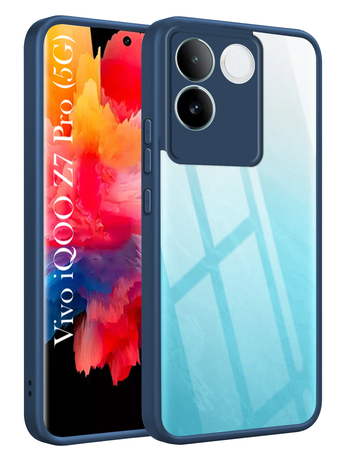 For Vivo iQOO Z7 Pro Back Cover Case Ultra-Hybrid(Lifetime Anti Yellow | Anti Scratch | Crystal Clear Shockproof)