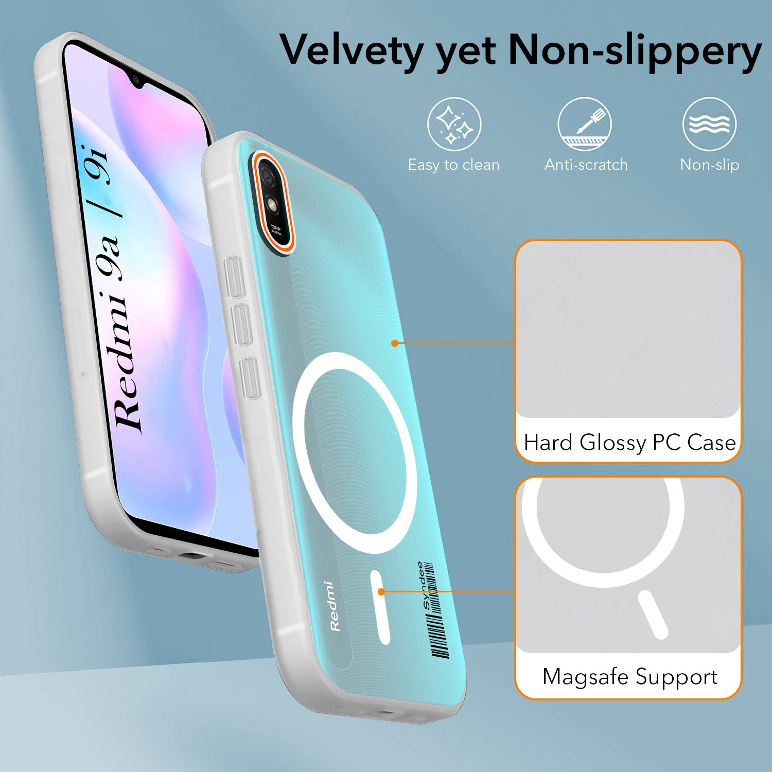 For Xiaomi Mi Redmi 9A | Redmi 9i Back Cover Case (Soft Touch | Camera Bump Protection | MagSafe Compatible | Matte Finish)