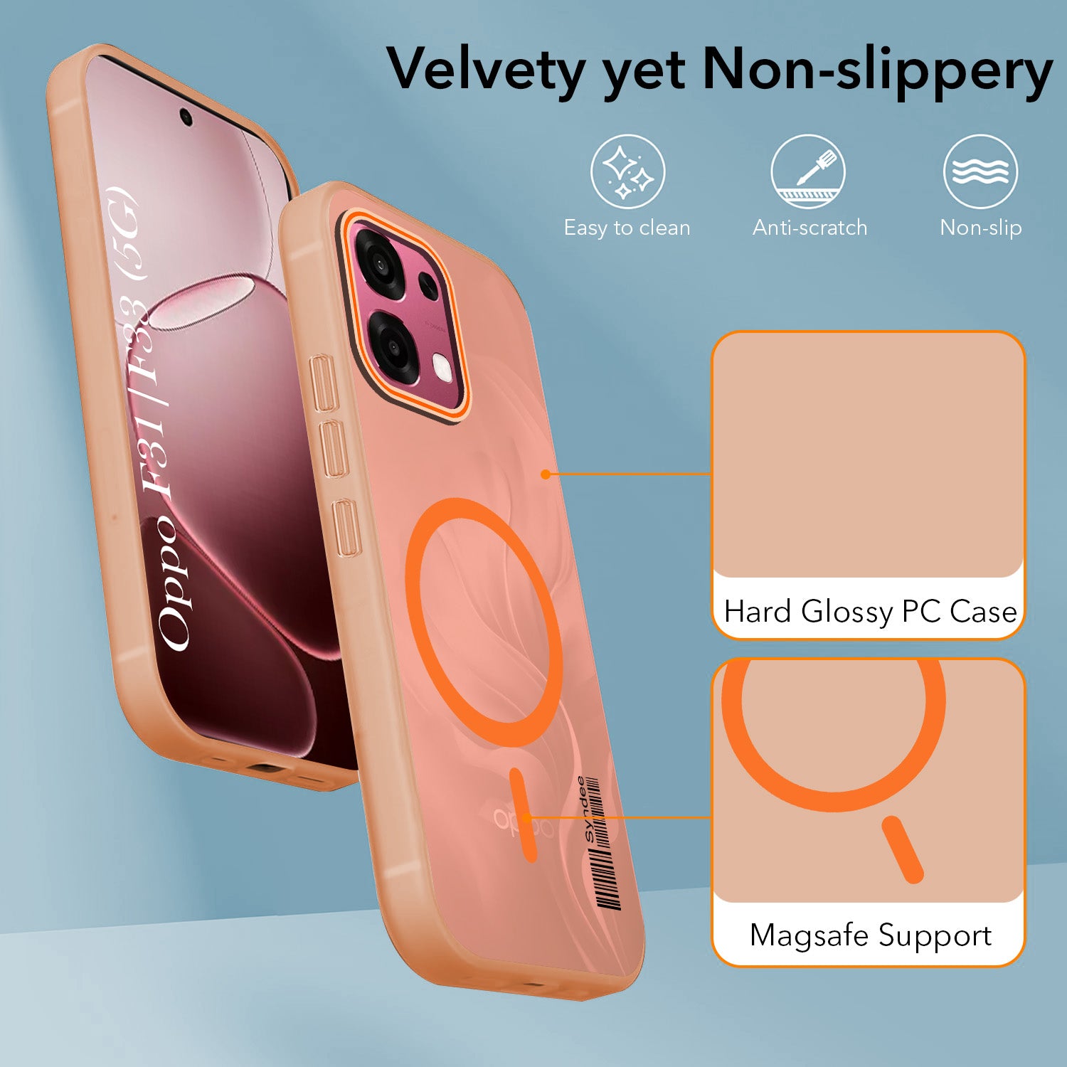 For Oppo F31 5G | Oppo F33 5G Back Cover Case (Soft Touch | Camera Bump Protection | MagSafe Compatible | Matte Finish)