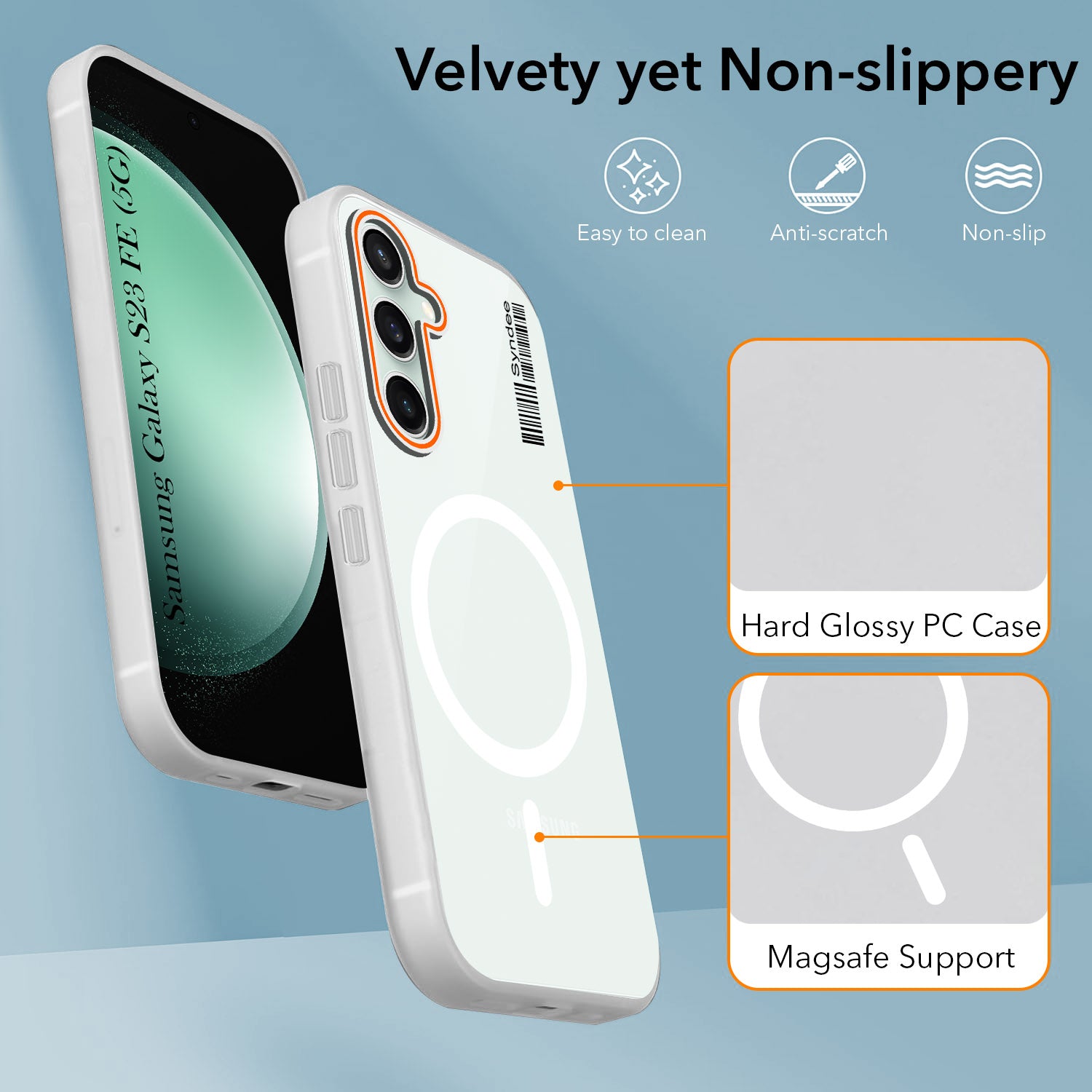 For Samsung Galaxy S23 FE 5G Back Cover Case (Soft Touch | Camera Bump Protection | MagSafe Compatible | Matte Finish)