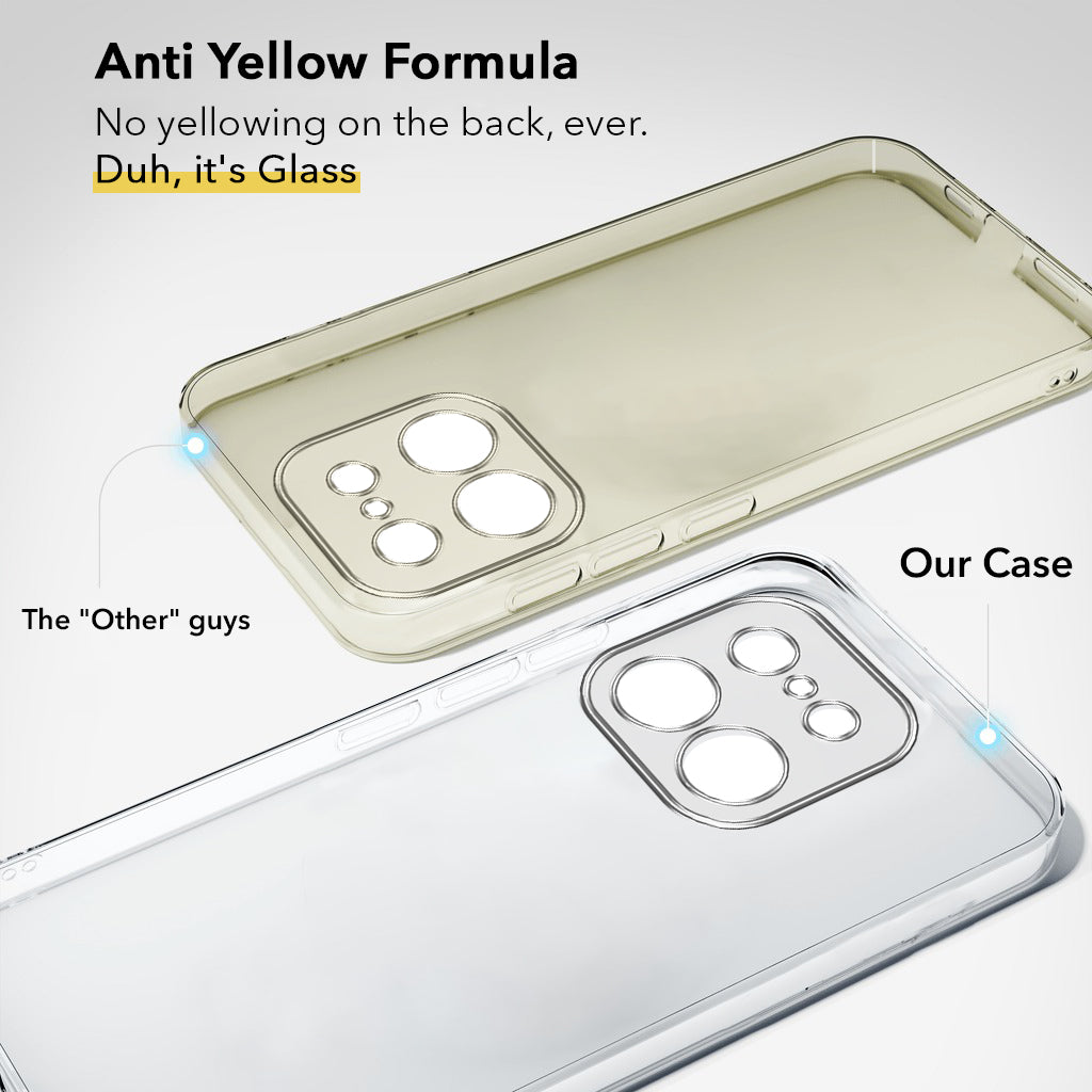 For Realme 16 Pro Back Cover Case Lifetime Anti-Yellow Clear (Sleek Hard Crystal | Shockproof and Camera Protection)