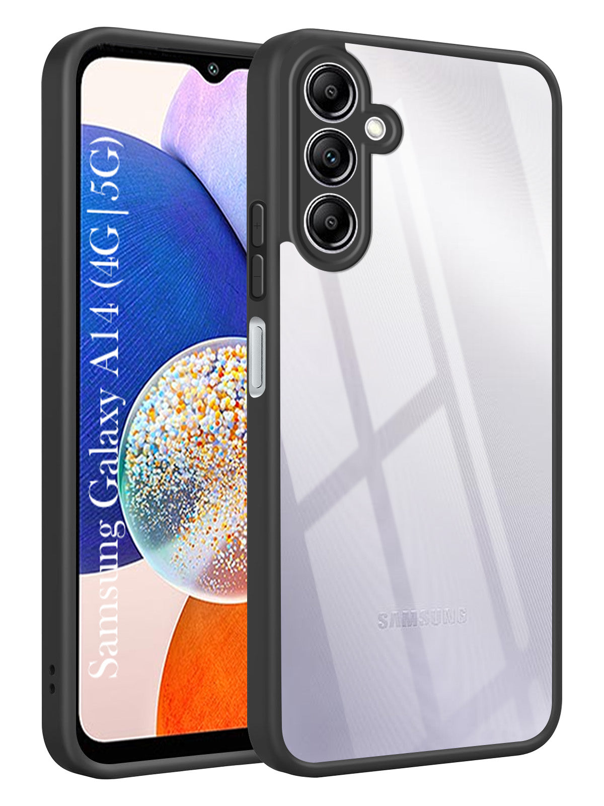 For Samsung Galaxy A14 4G | 5G Back Cover Case Ultra-Hybrid (Lifetime Anti Yellow | Anti Scratch | Crystal Clear Shockproof)