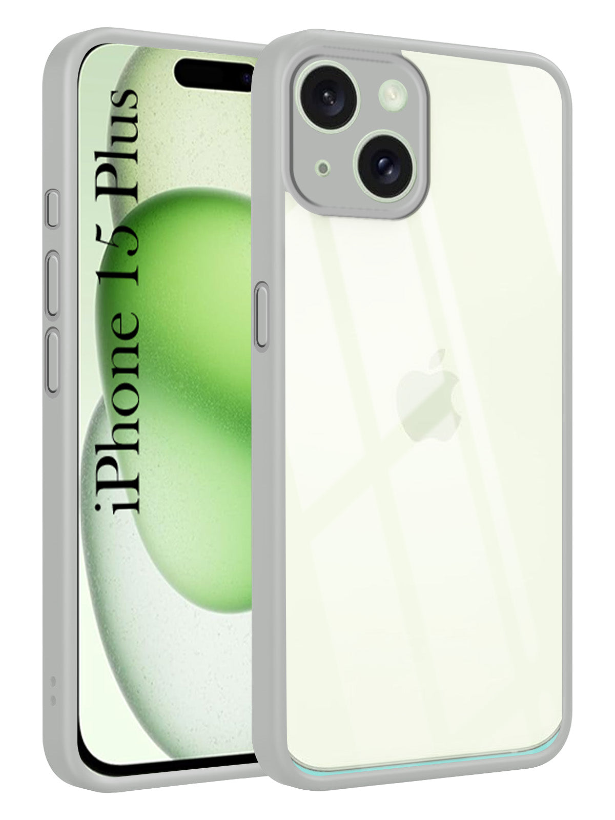 For Apple iPhone 15 Plus Back Cover Case Ultra-Hybrid (Lifetime Anti Yellow | Anti Scratch | Crystal Clear Shockproof)