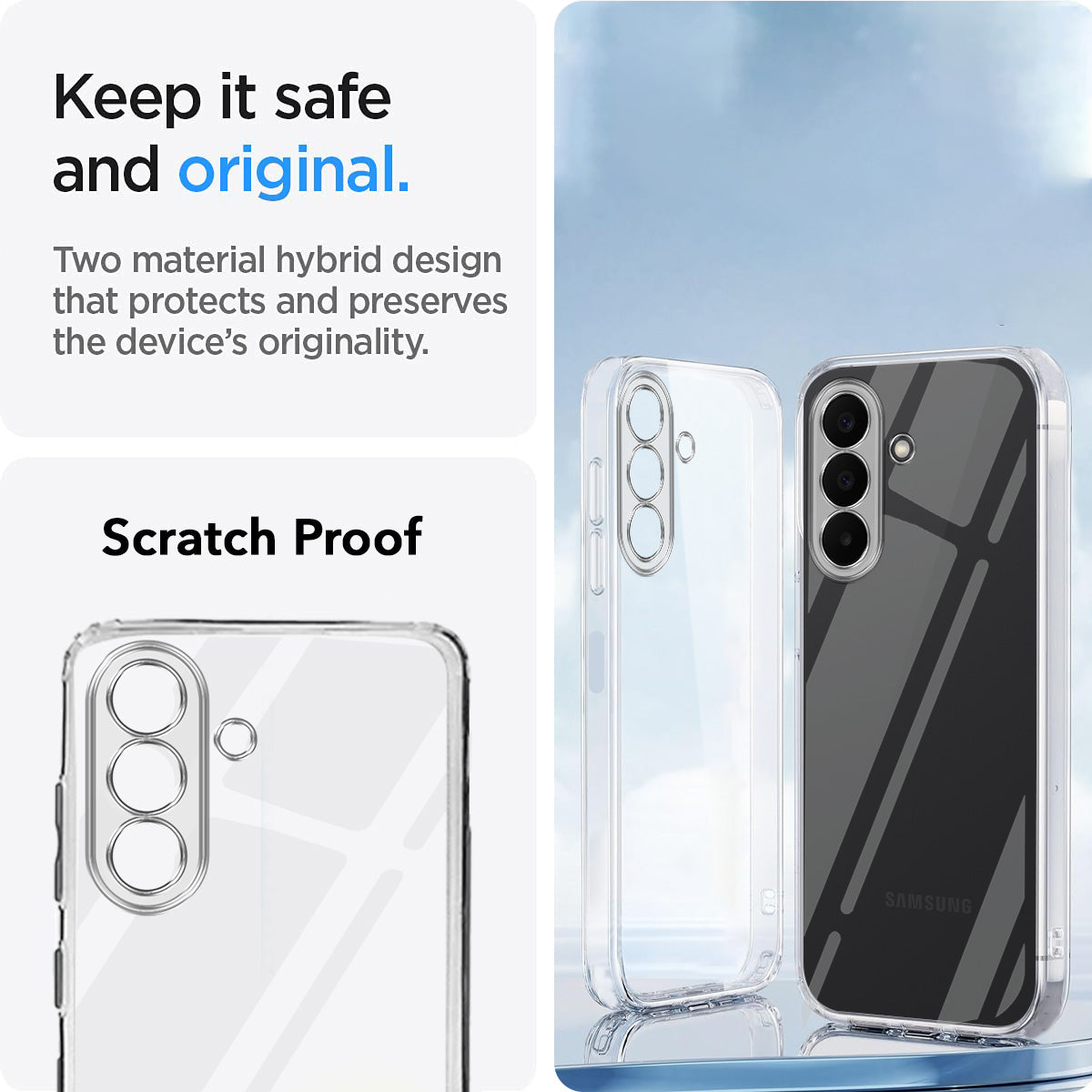 For Samsung Galaxy A27 5G | Galaxy M47 5G Back Cover Case Silicone (Clear Shockproof Case with Camera Protection | Soft and Flexible | Transparent)