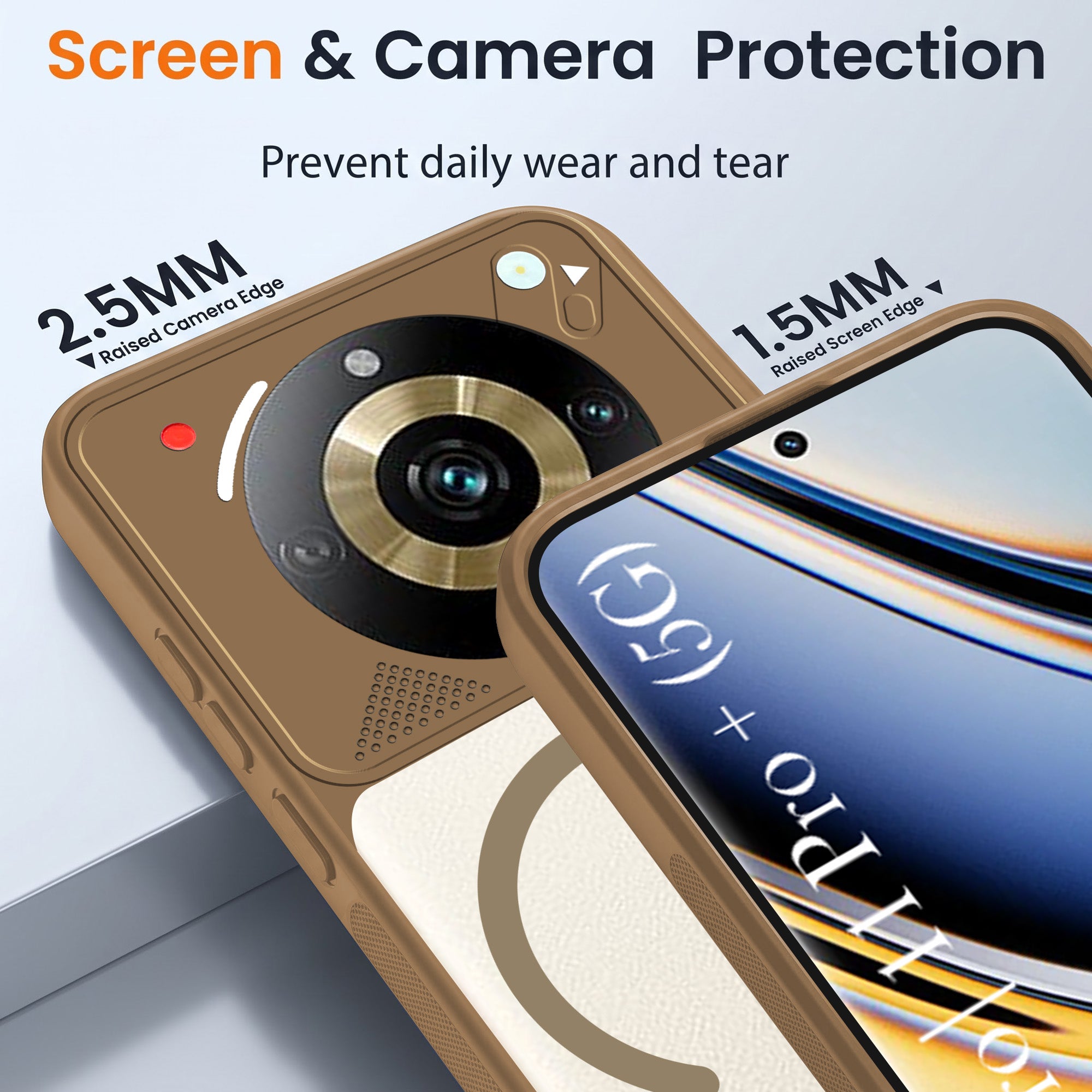 For Realme 11 Pro 5G | Realme 11 Pro Plus 5G Back Cover Case Lifetime Anti-Yellow Clear (Camera Protection | Side Grip | Wireless MagSafe Compatible)