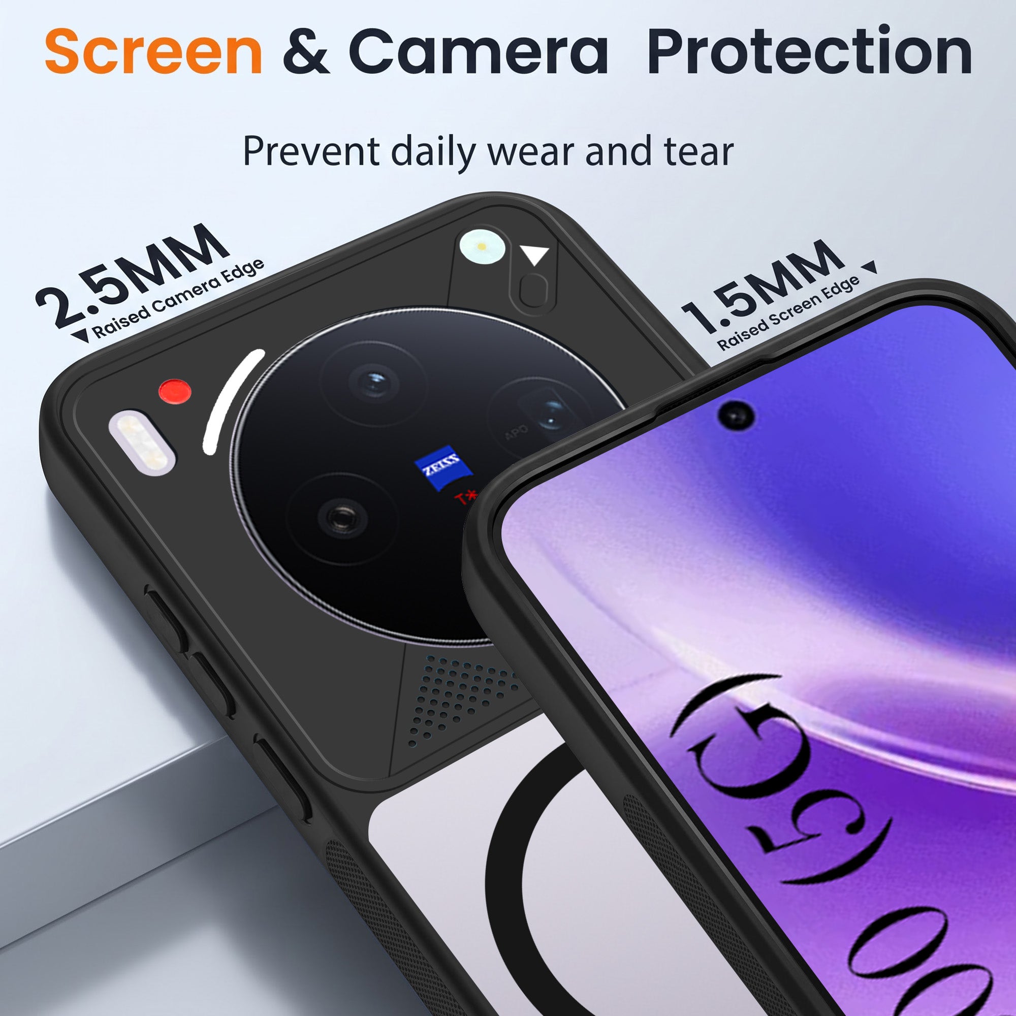 For Vivo X300 5G Back Cover Case Lifetime Anti-Yellow Clear (Camera Protection | Side Grip | Wireless MagSafe Compatible)