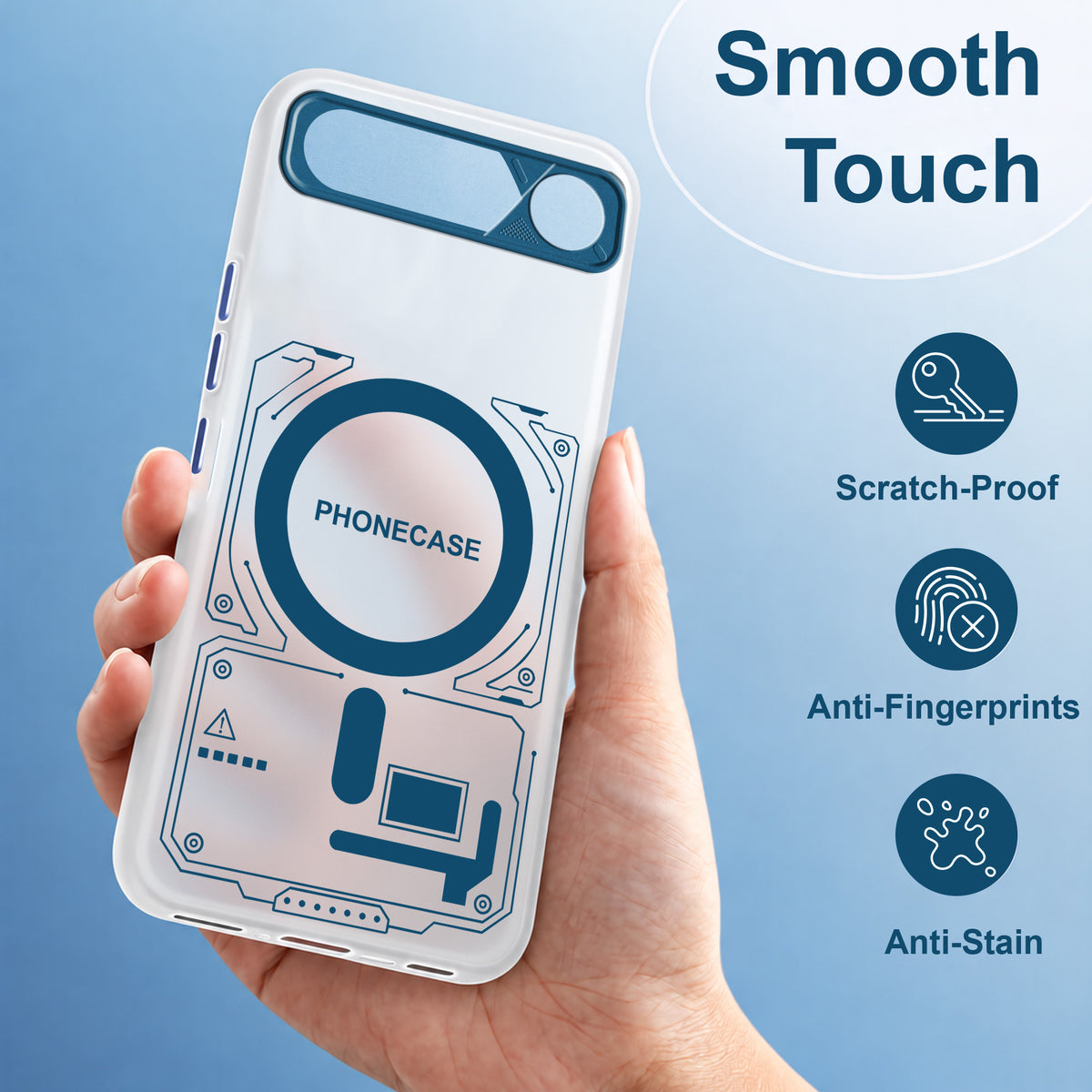 For Realme 16 Metallic Back Cover Case (Metallic Camera Protection & Buttons | Translucent Milky Shade | Hard Polycarbonate)