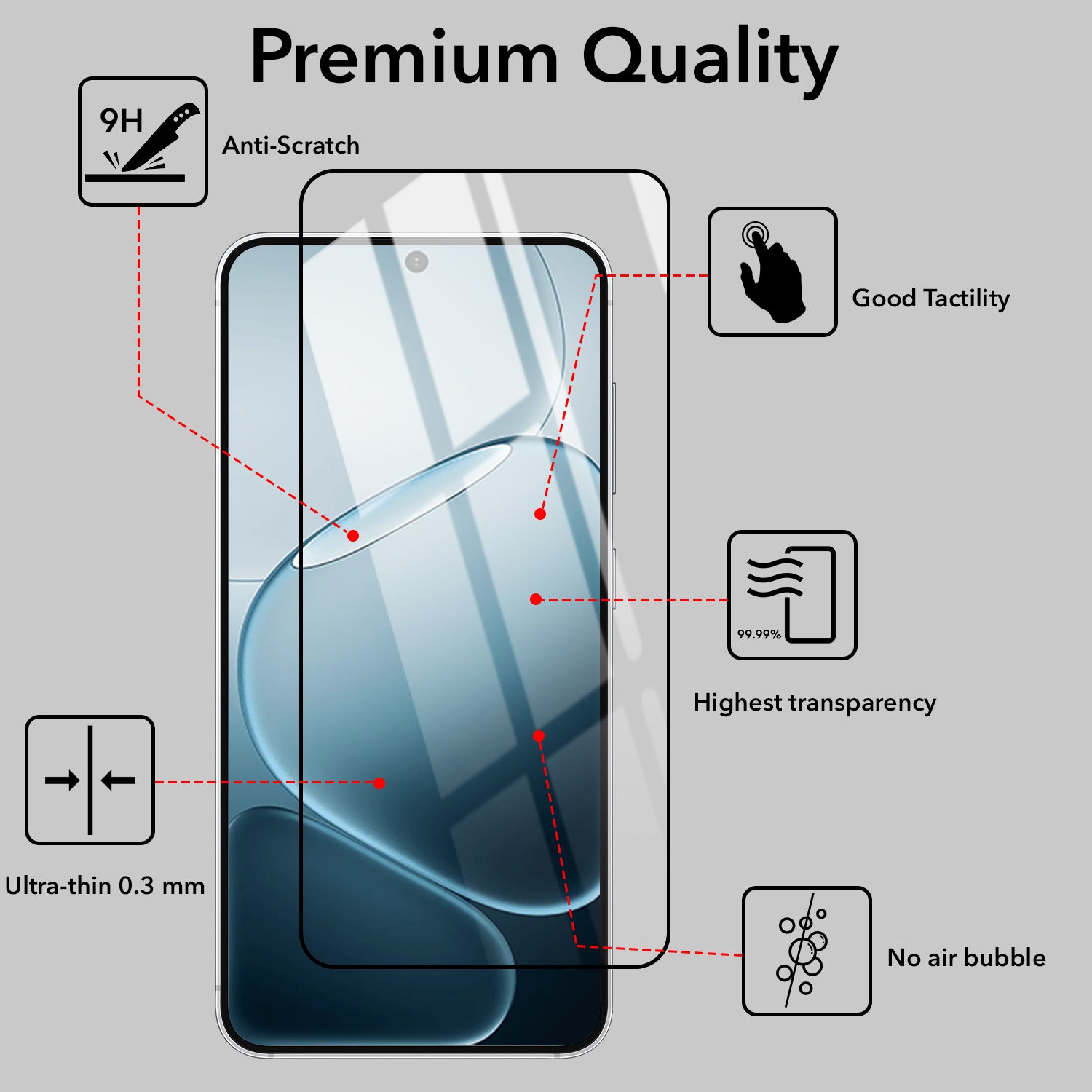 (Pack of 2) Tempered Glass For Oppo F31 Pro Plus Military-Grade Gorilla Screen Protector With Installation Kit | Shatterproof, Full Coverage, HD Clear, Scratch Resistant