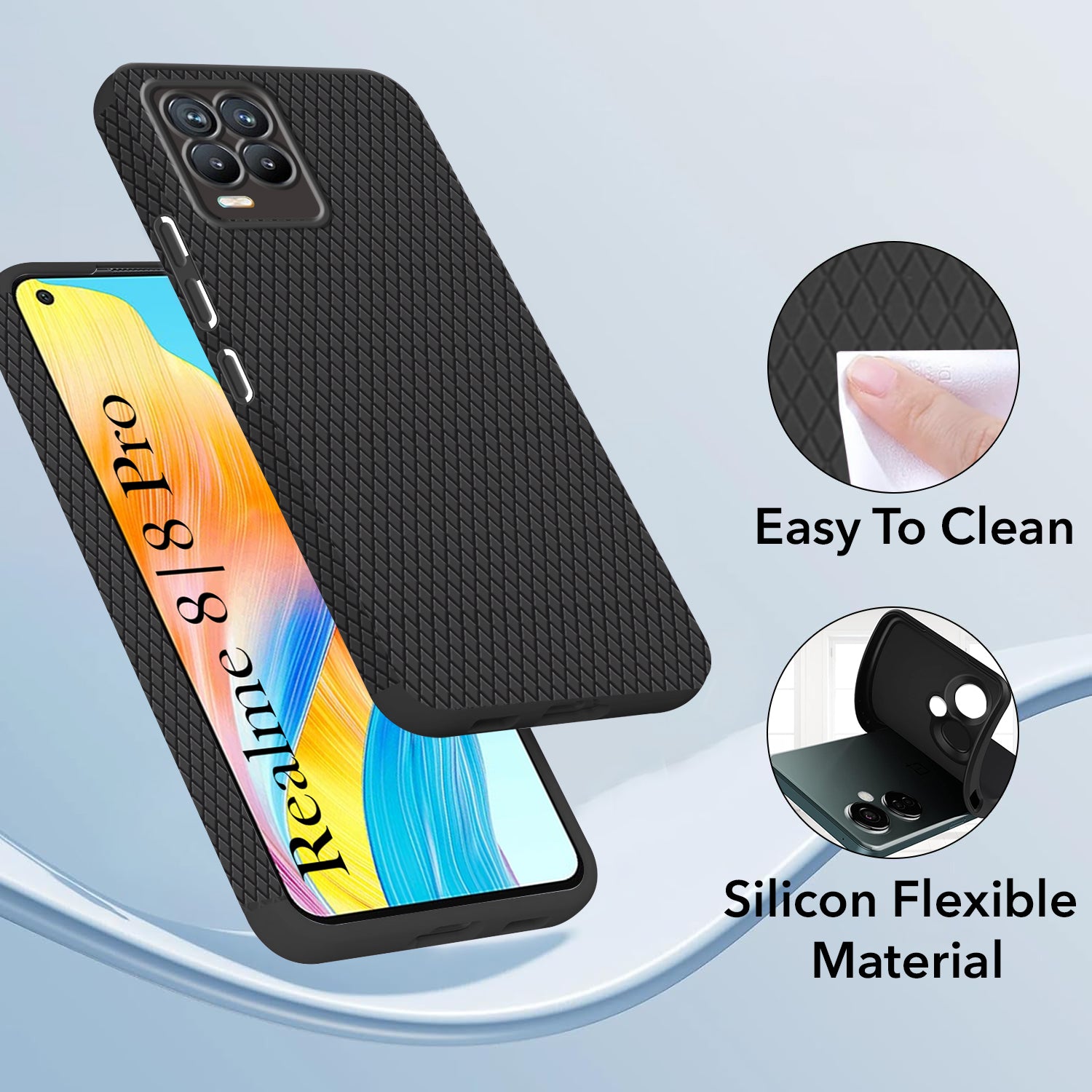 Cover Realme 8 e 8 Pro in Gel di Silicone Opaca Antiscivolo rosa - Italiano Cover Realme 8 e 8 Pro in Gel di Silicone Opaca Antiscivolo rosa - Italiano