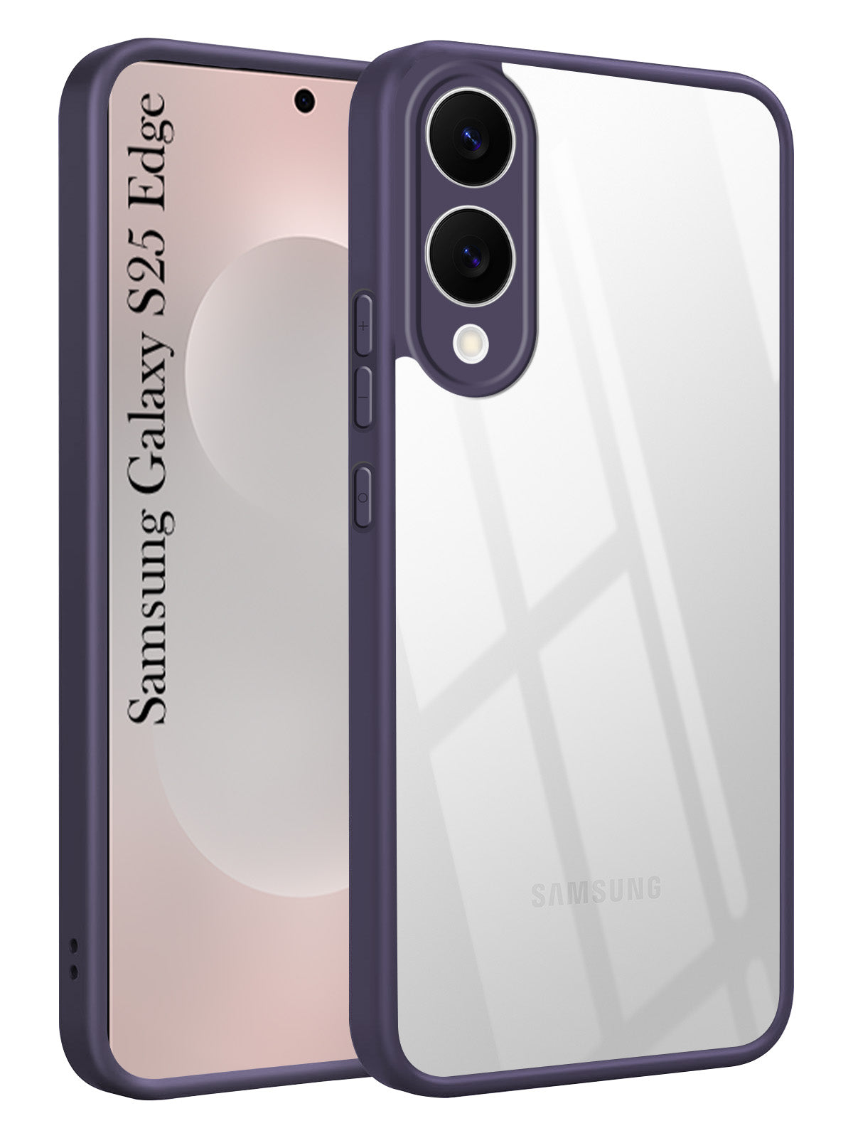For Samsung Galaxy S25 Edge Back Cover Case Ultra-Hybrid (Lifetime Anti Yellow | Anti Scratch | Crystal Clear Shockproof)