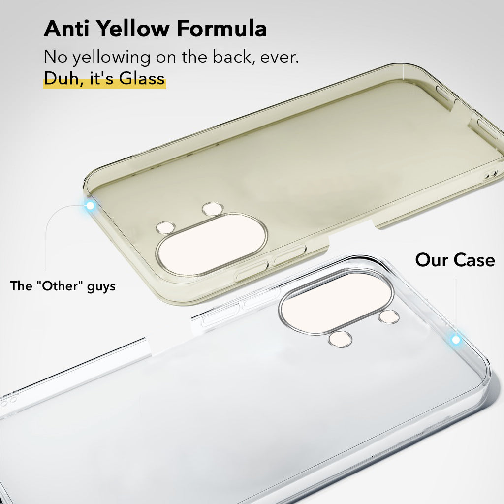 For Vivo Y05 (4G) | Vivo T5 Lite (5G)  Back Cover Case Lifetime Anti-Yellow Clear (Sleek Hard Crystal | Shockproof and Camera Protection)