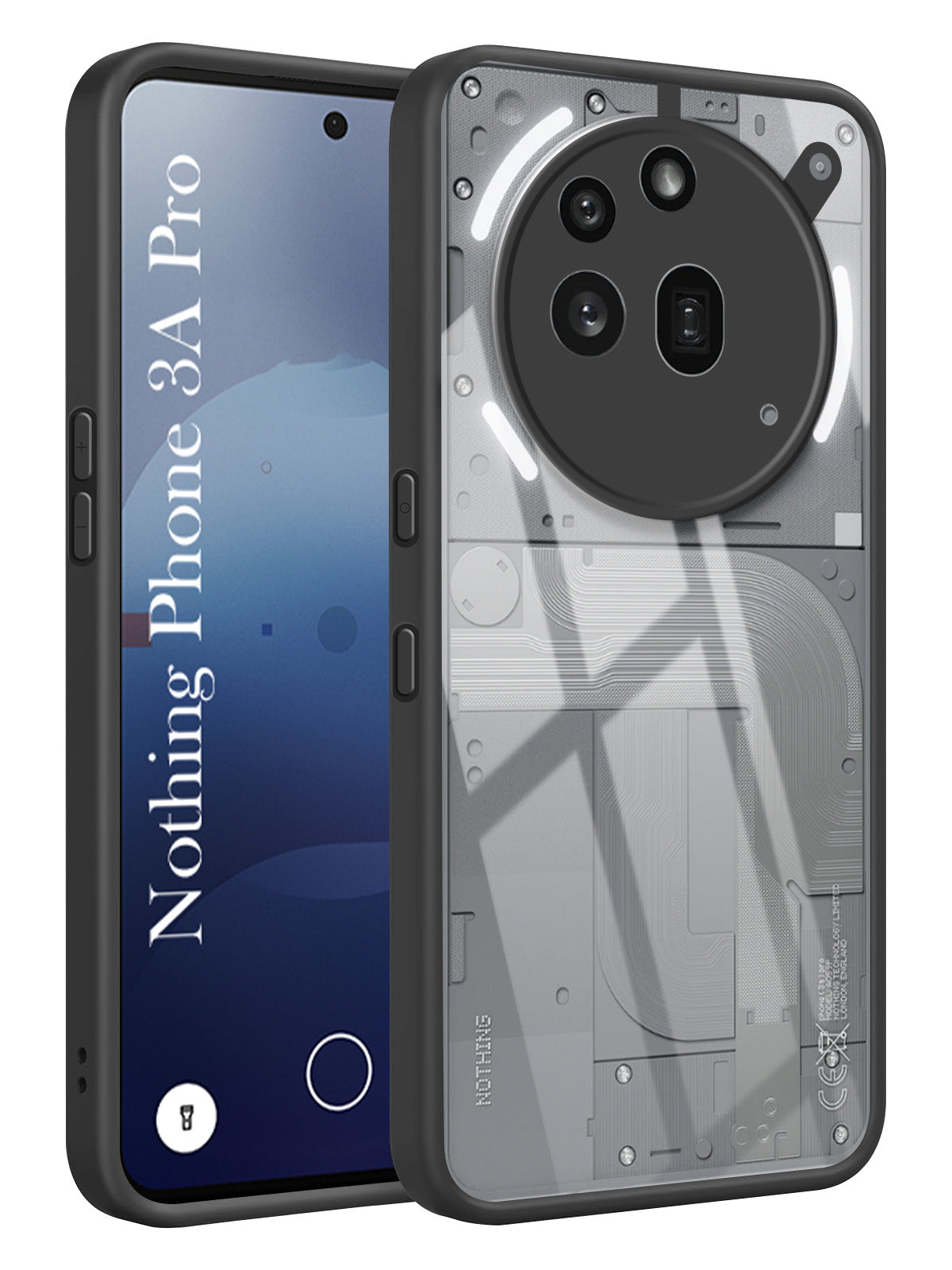 For Nothing Phone 3A Pro 5G Back Cover Case Ultra-Hybrid  (Lifetime Anti Yellow | Anti Scratch | Crystal Clear Shockproof)