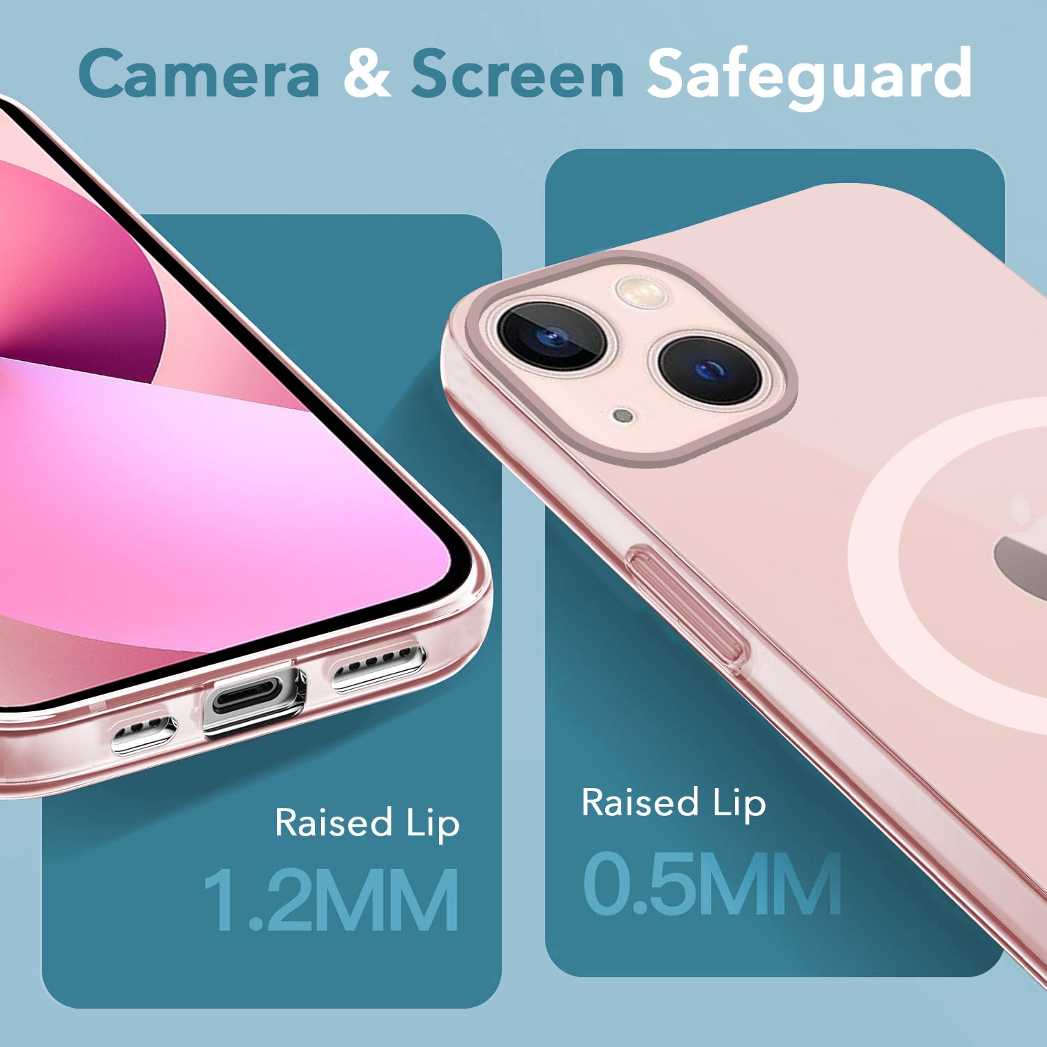 For Apple iPhone 13 Back Cover Case (Frosted Matte Feel | MagSafe Compatible Wireless Charging | Polycarbonate Material)