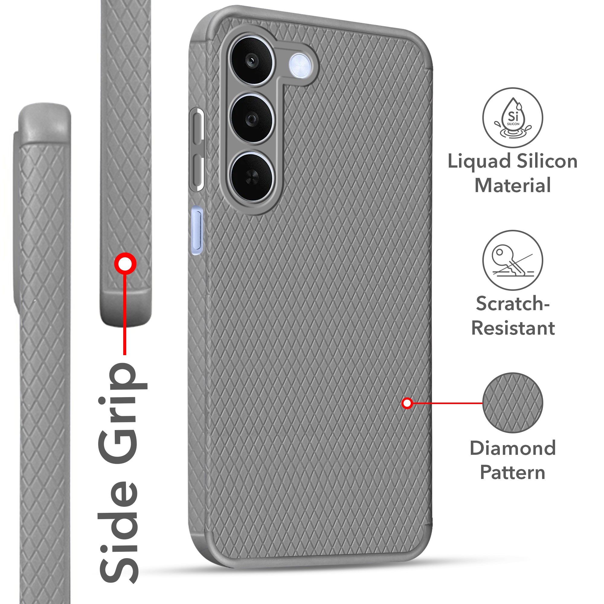 For Realme C83 5G Back Cover Case Liquid Silicone (Camera Protection | Side Grip Texture | Soft and Flexible)