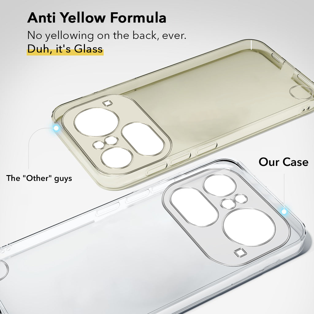 For Nothing Phone 4A Pro 5G Back Cover Case Lifetime Anti-Yellow Clear (Sleek Hard Crystal | Shockproof and Camera Protection)