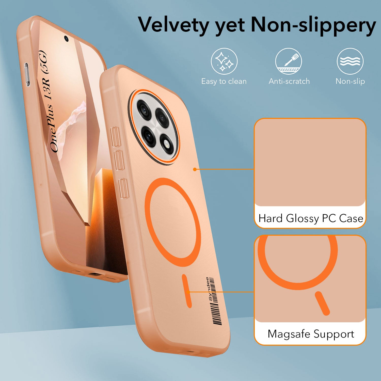 For OnePlus 13R Back Cover Case (Soft Touch | Camera Bump Protection | MagSafe Compatible | Matte Finish)