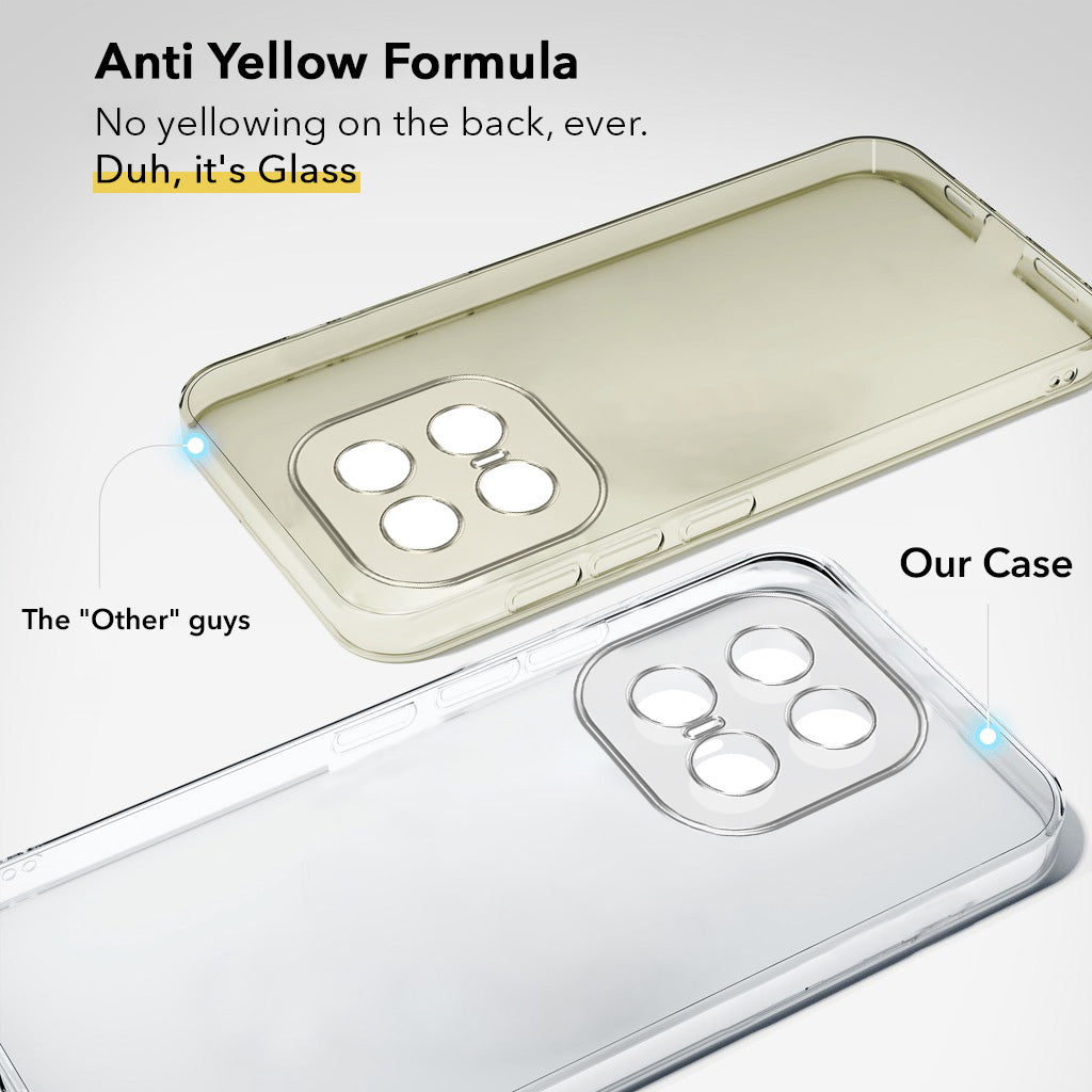 For Vivo iQOO 15 5G Back Cover Case Lifetime Anti-Yellow Clear (Sleek Hard Crystal | Shockproof and Camera Protection)