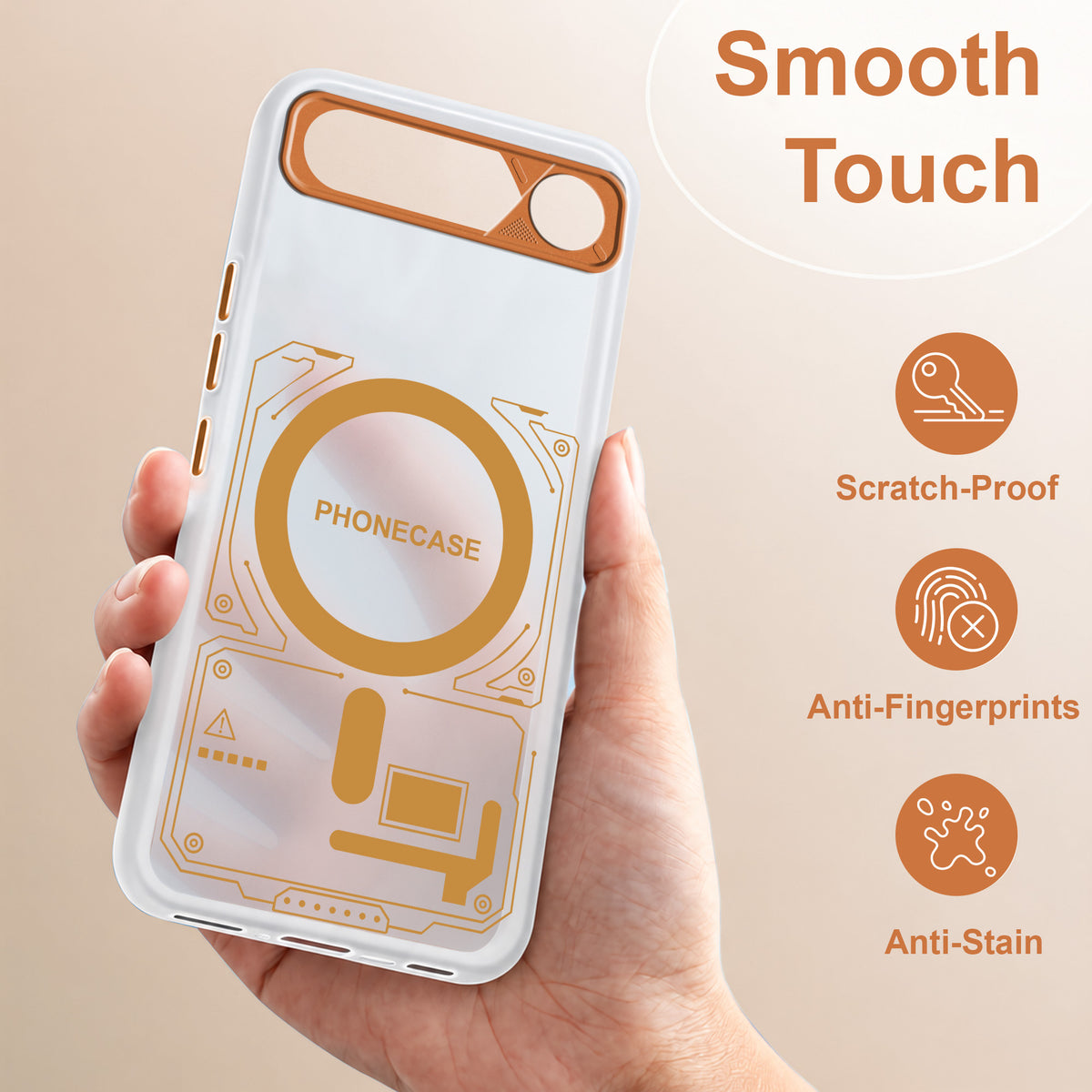 For Realme 16 Metallic Back Cover Case (Metallic Camera Protection & Buttons | Translucent Milky Shade | Hard Polycarbonate)