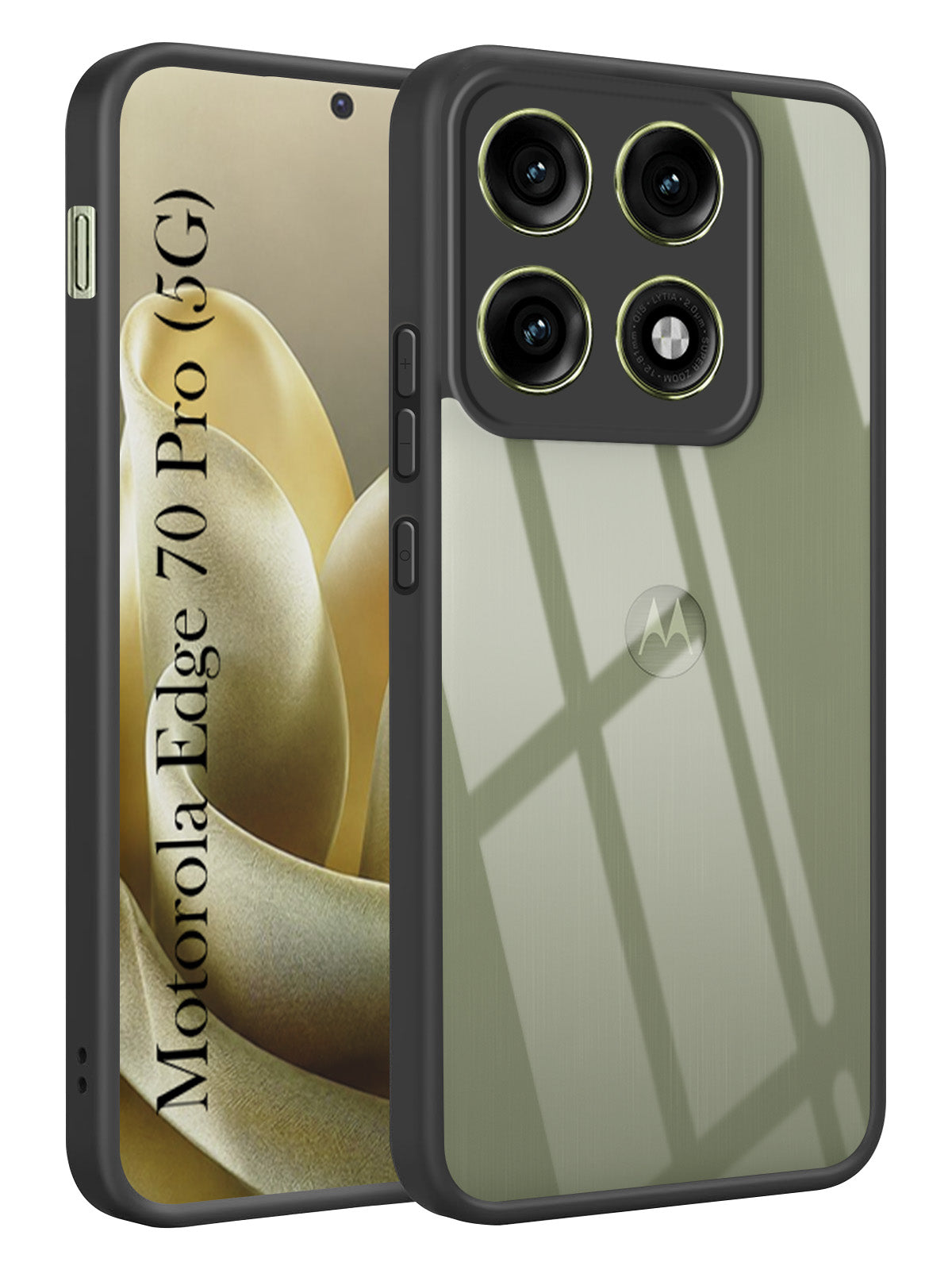 For Motorola Moto Edge 70 Pro Back Cover Case Ultra-Hybrid (Lifetime Anti Yellow | Anti Scratch | Crystal Clear Shockproof)