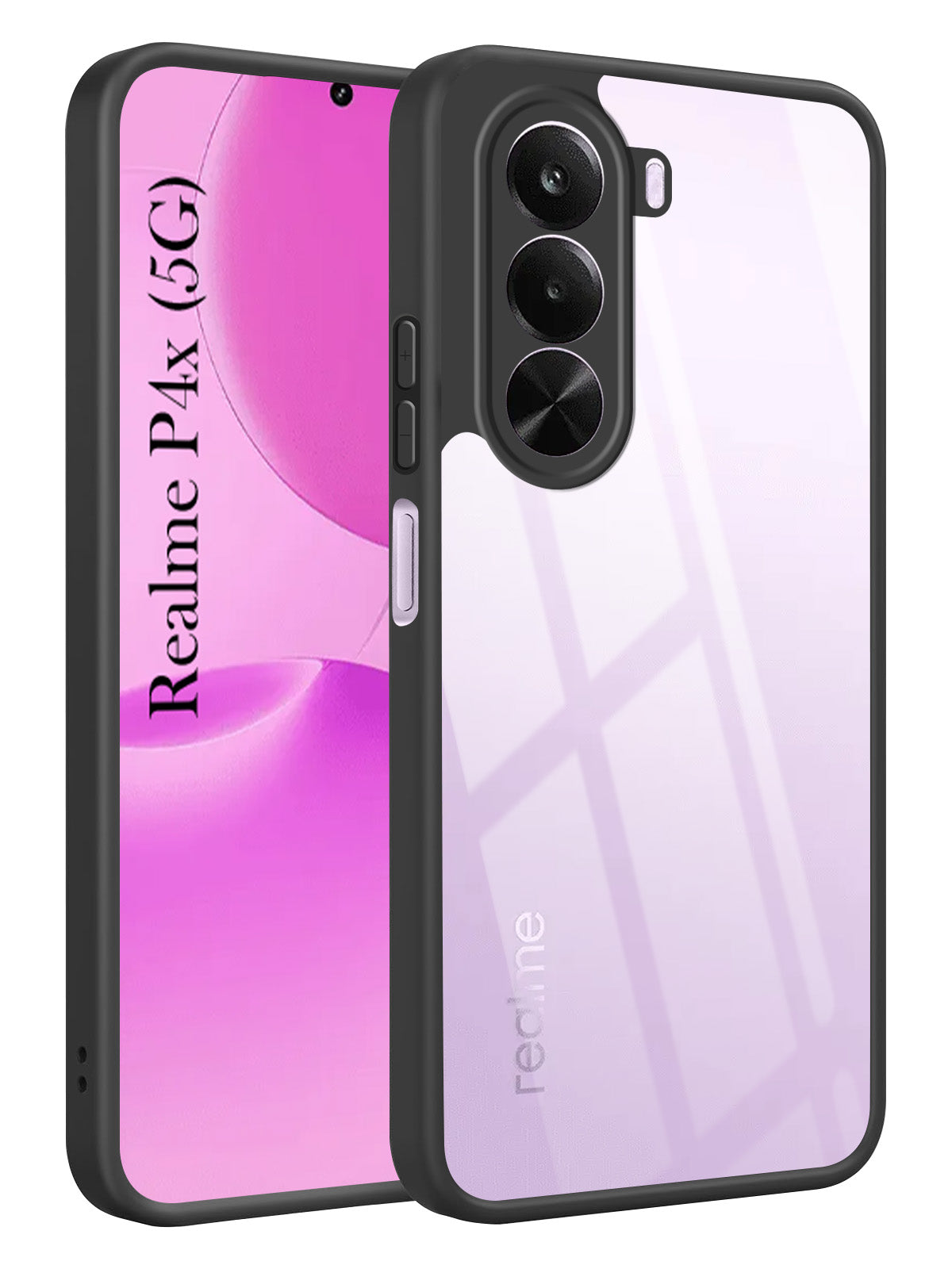 For Realme P4x Lite Back Cover Case Ultra-Hybrid (Lifetime Anti Yellow | Anti Scratch | Crystal Clear Shockproof)
