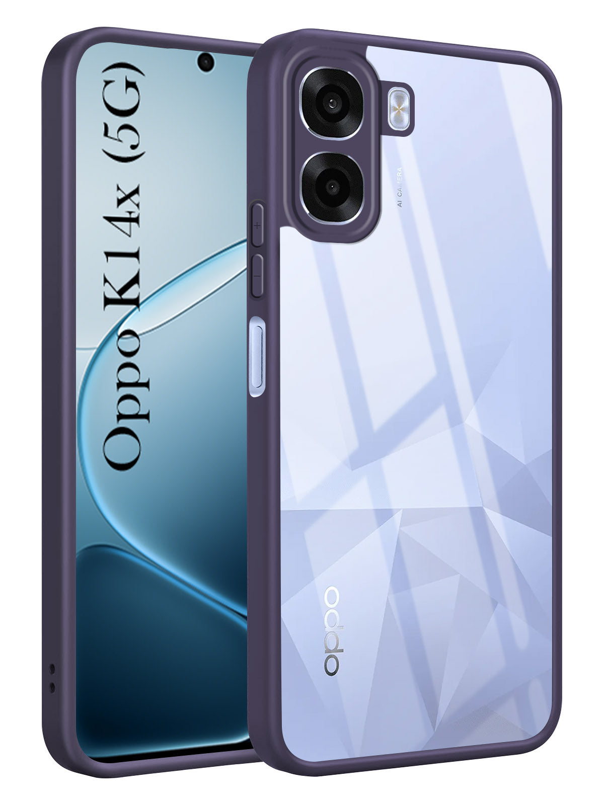 For Oppo K14x 5G Back Cover Case Ultra-Hybrid (Lifetime Anti Yellow | Anti Scratch | Crystal Clear Shockproof)