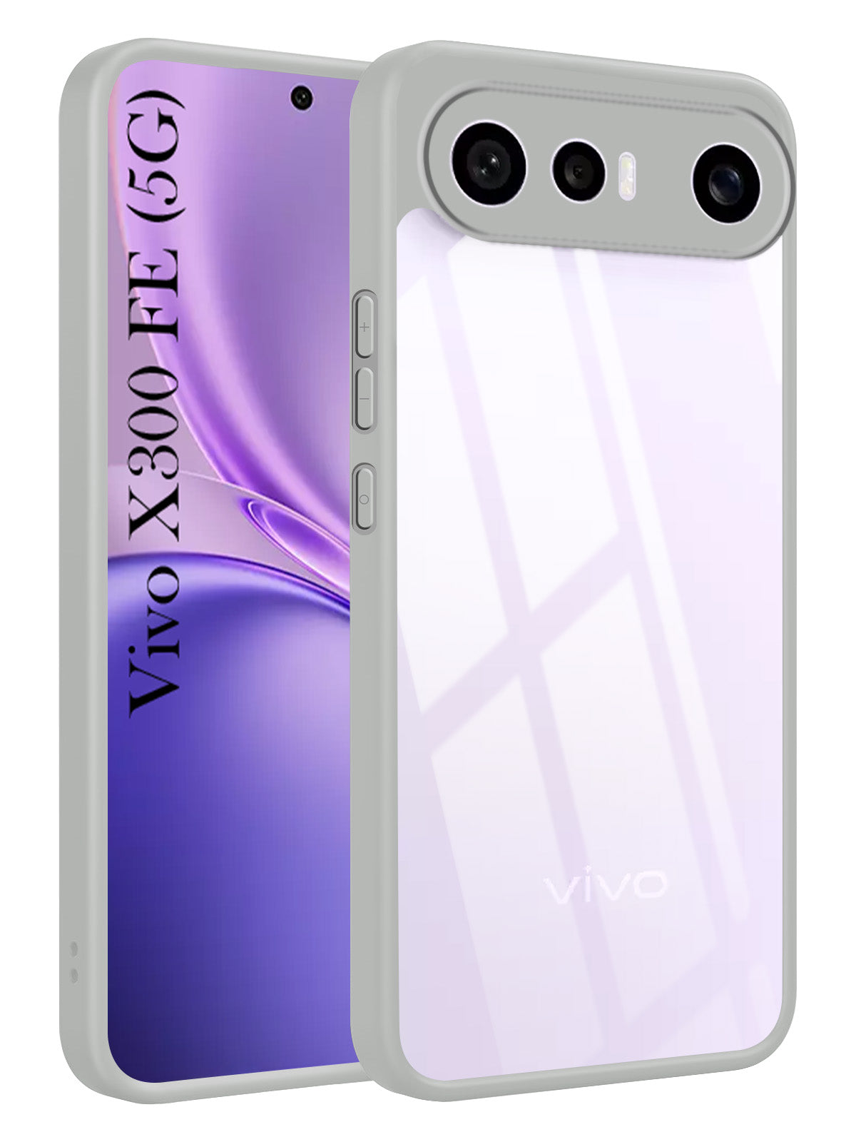 For Vivo X300 FE Back Cover Case Ultra-Hybrid (Lifetime Anti Yellow | Anti Scratch | Crystal Clear Shockproof)