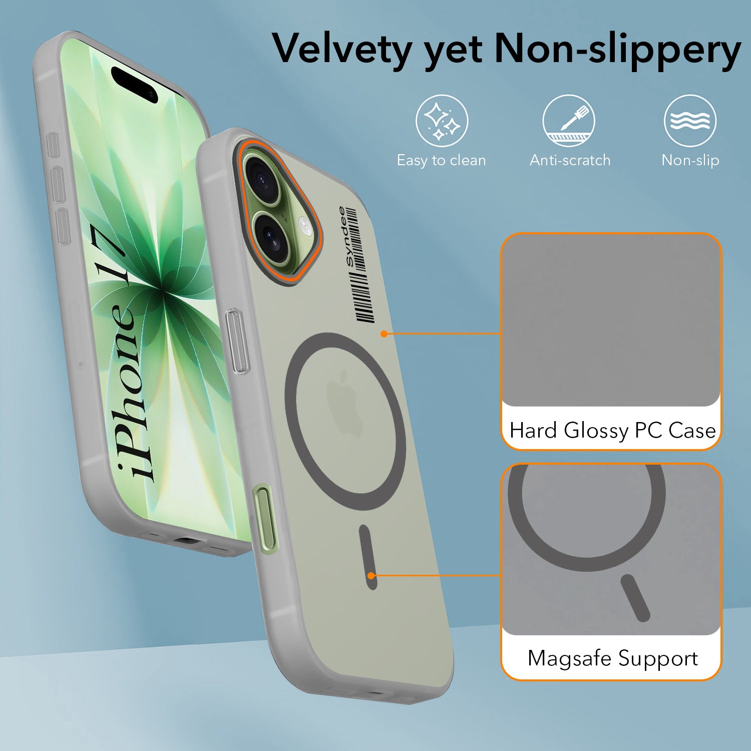 For Apple iPhone 17 Back Cover Case (Soft Touch | Camera Bump Protection | MagSafe Compatible | Matte Finish)