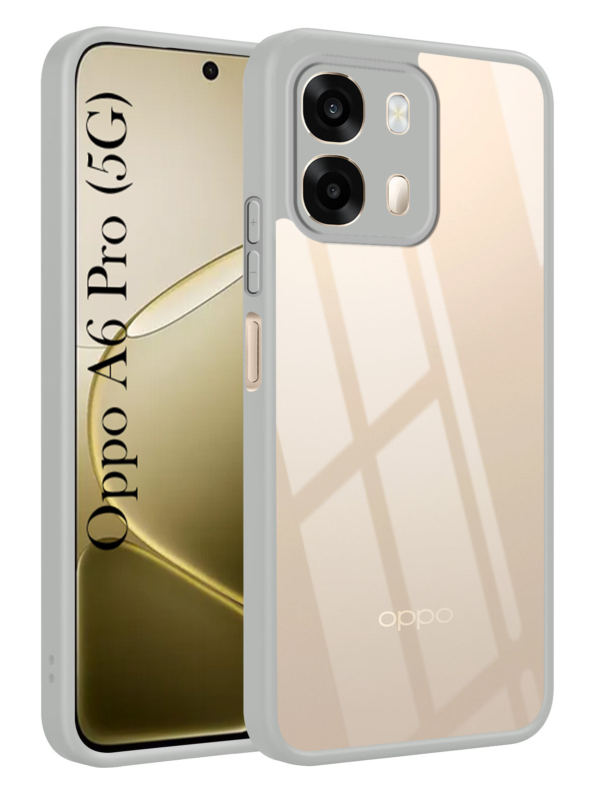 For Oppo A6 Pro Back Cover Case Ultra-Hybrid (Lifetime Anti Yellow | Anti Scratch | Crystal Clear Shockproof)