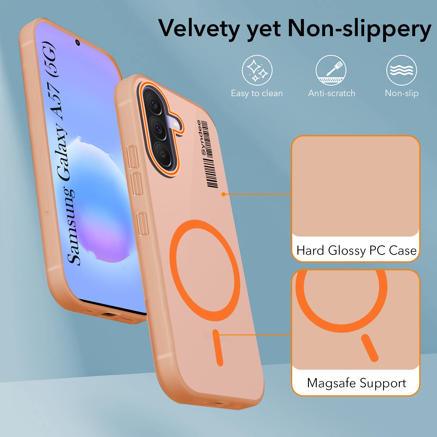 For Samsung Galaxy A57 5G Back Cover Case (Soft Touch | Camera Bump Protection | MagSafe Compatible | Matte Finish)