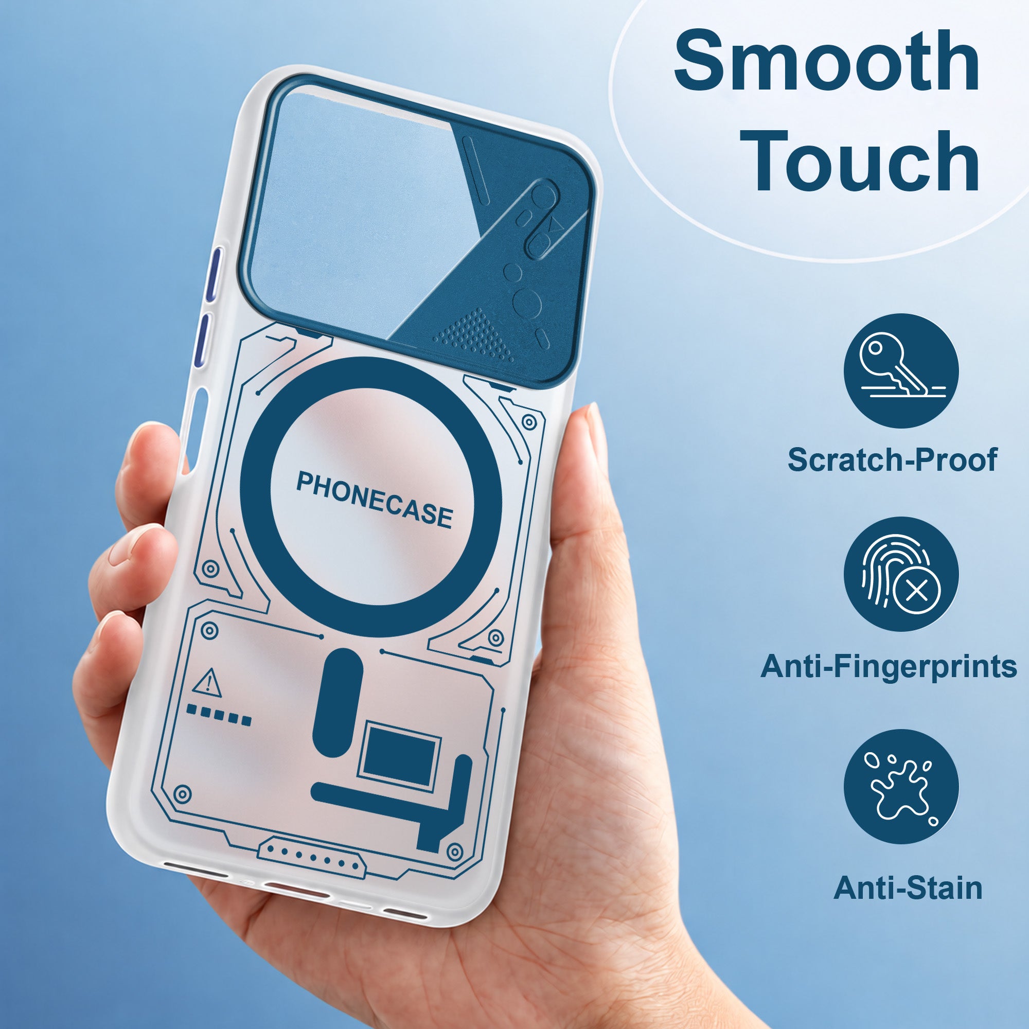 For Redmi A7 4G Metallic Back Cover Case (Metallic Camera Protection & Buttons | Translucent Milky Shade | Hard Polycarbonate)