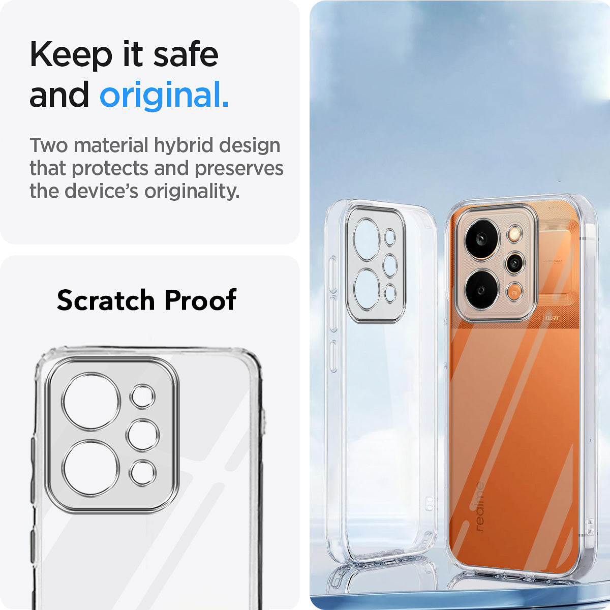 For Realme P4 Power 5G | Realme Narzo Power Back Cover Shockproof Crystal-Clear (Drop & Camera Protection | Hard Polycarbonate)