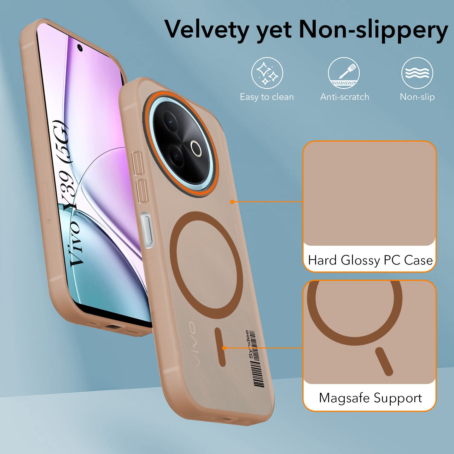For Vivo Y39 Back Cover Case (Soft Touch | Camera Bump Protection | MagSafe Compatible | Matte Finish)