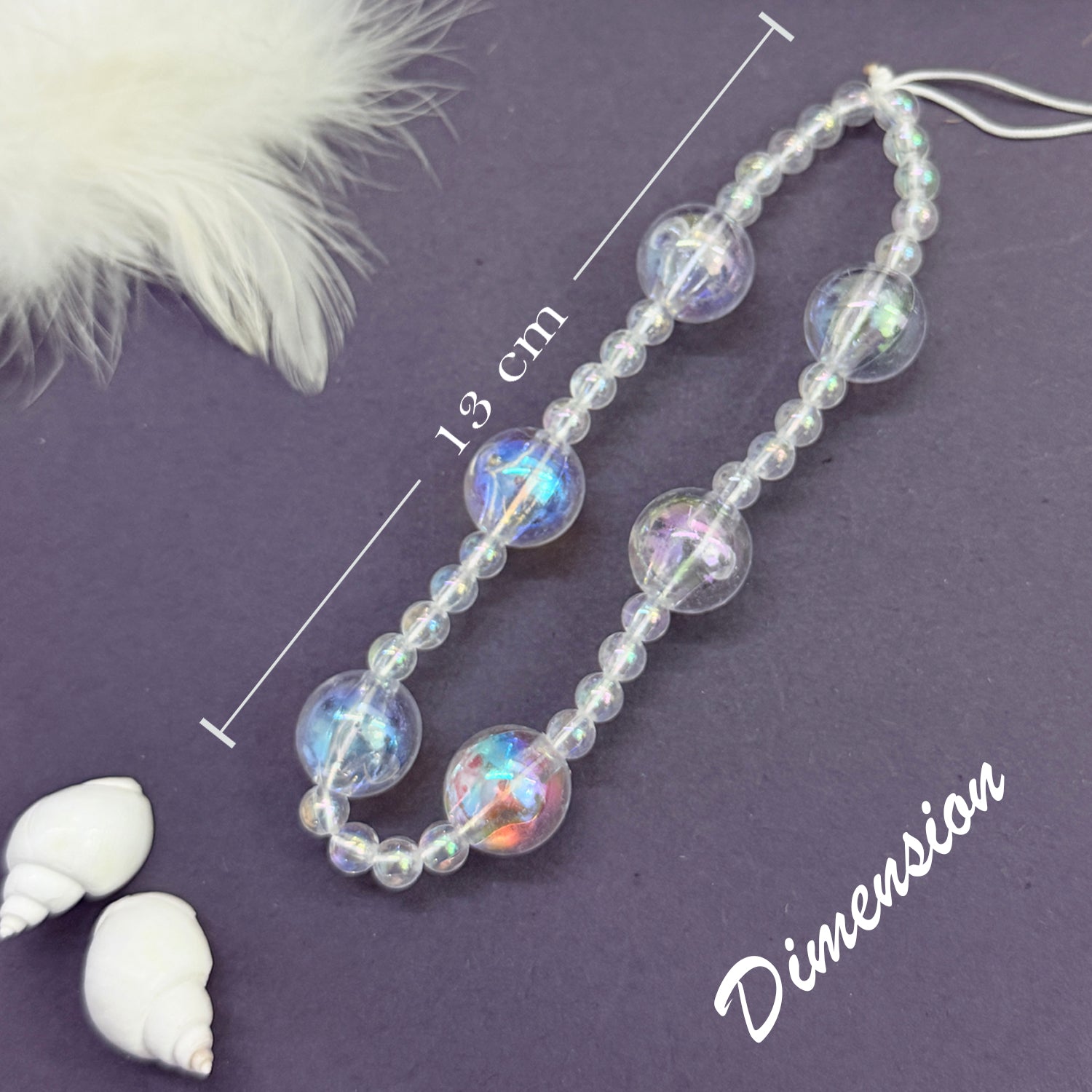 White Moti Ball Charms