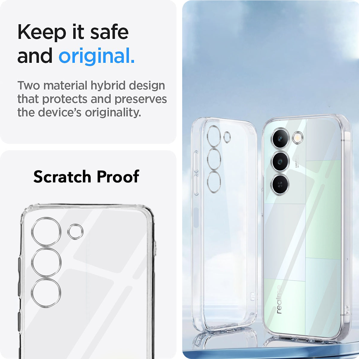 For Realme P4 Lite 5G | Narzo 100 Lite 5G Back Cover Case Silicone (Clear Shockproof Case with Camera Protection | Soft and Flexible | Transparent)