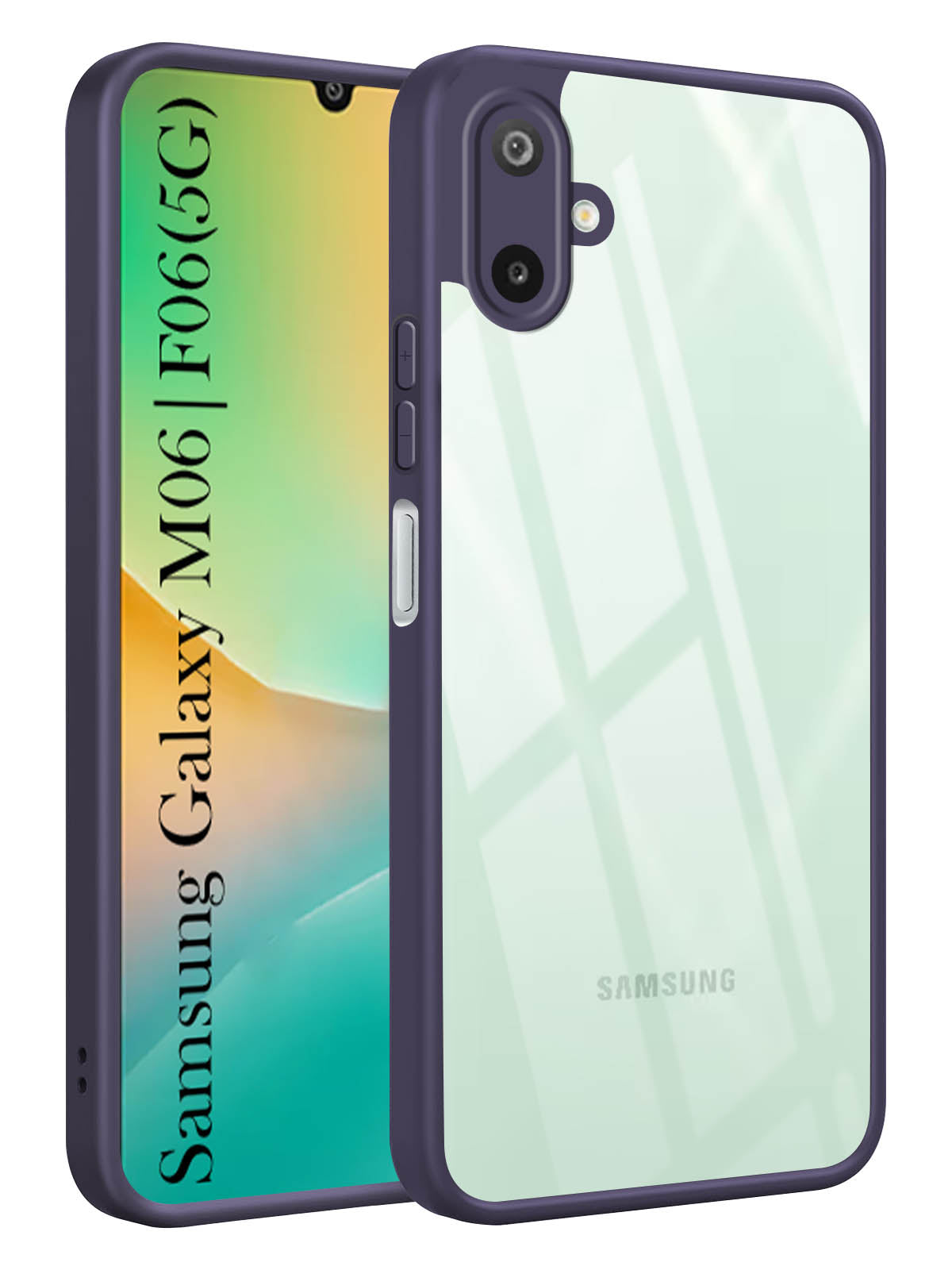 For Samsung Galaxy F06 | Samsung Galaxy M06 Back Cover Case (Lifetime Anti Yellow | Anti Scratch | Crystal Clear Shockproof)
