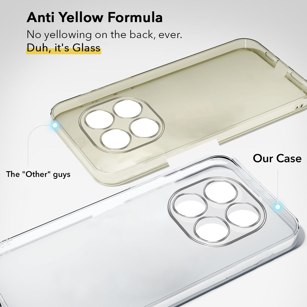 For Redmi Note 14 Pro Plus Back Cover Case (Hard Anti Yellow Clear Case | Sleek Hard Crystal Clear | Drop & Camera Protection | Shockproof Polycarbonate)