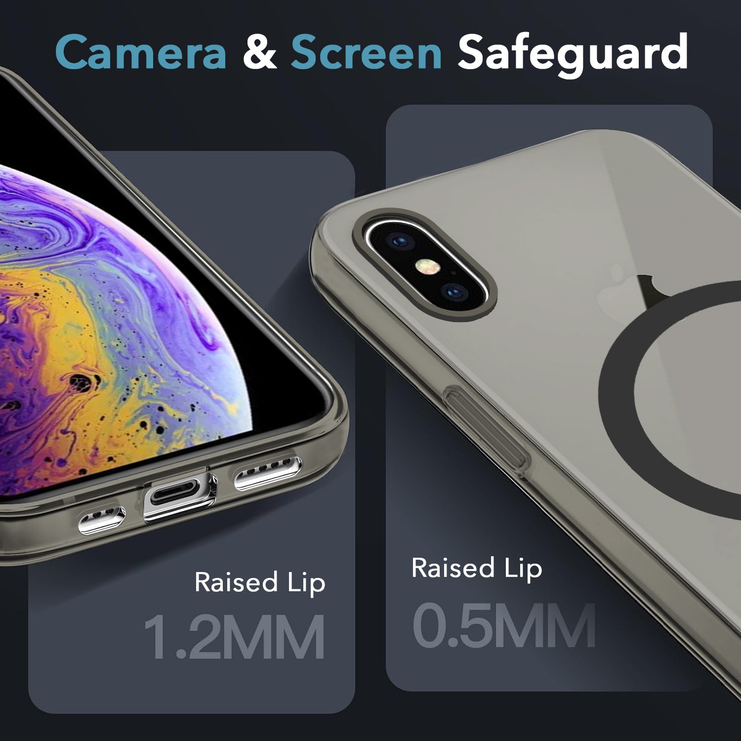 For Apple iPhone Xs Back Cover Case (Frosted Matte Feel | MagSafe Compatible Wireless Charging | Polycarbonate Material)
